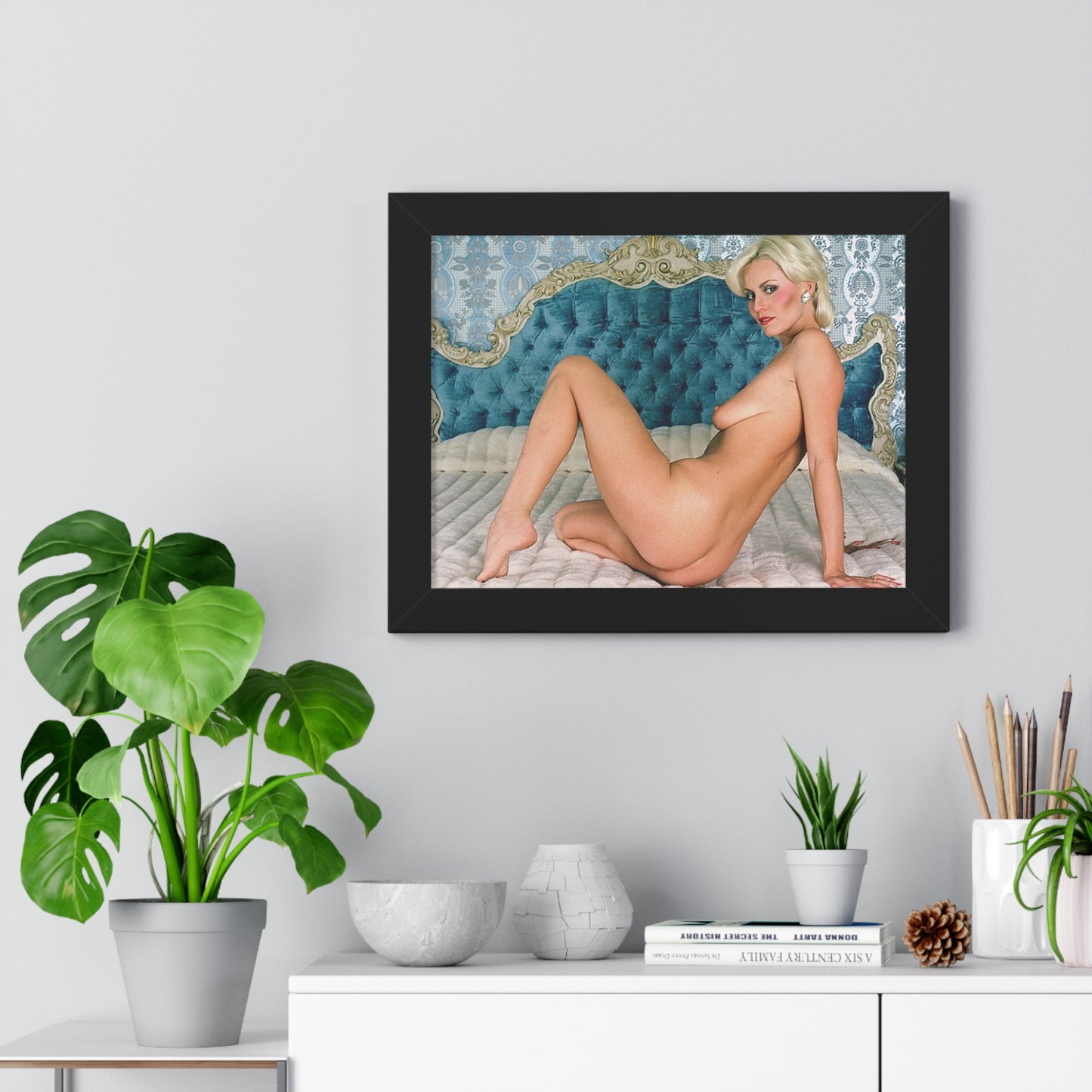 Framed Horizontal Poster Porn Star Seka Nude