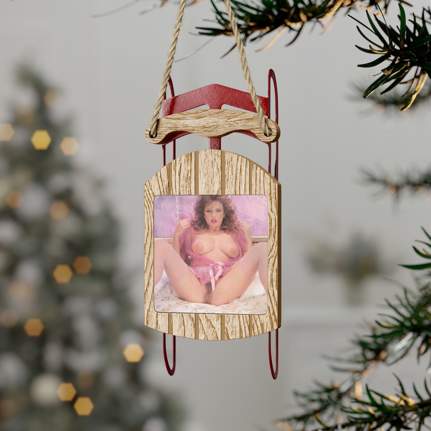 Sled Ornaments Retro Pornstar Traci Lords Nude