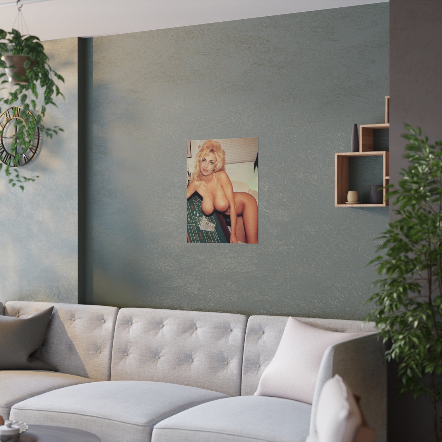 Satin Posters (210gsm) Retro Adult Star Rebecca Wild Nude