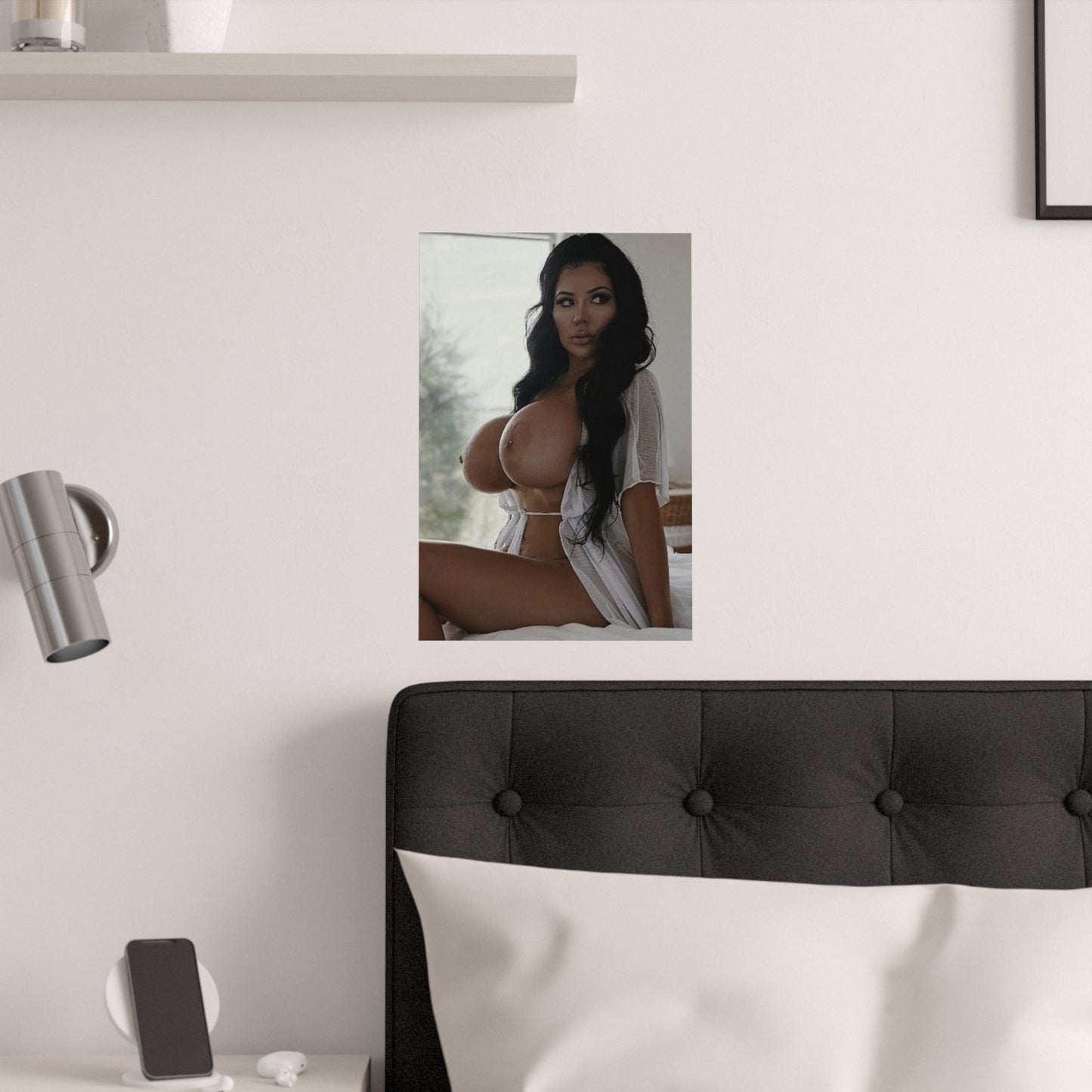 Satin Posters (210gsm) Busty Stephanie Palomares Nude