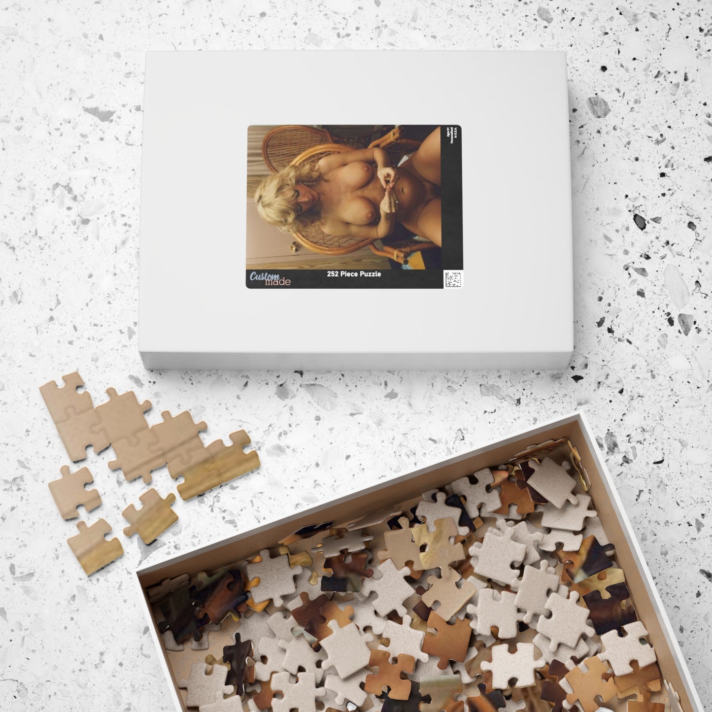 Puzzle (110, 252, 500, 1014-piece) Retro Porn Star Nina Hartley Nude