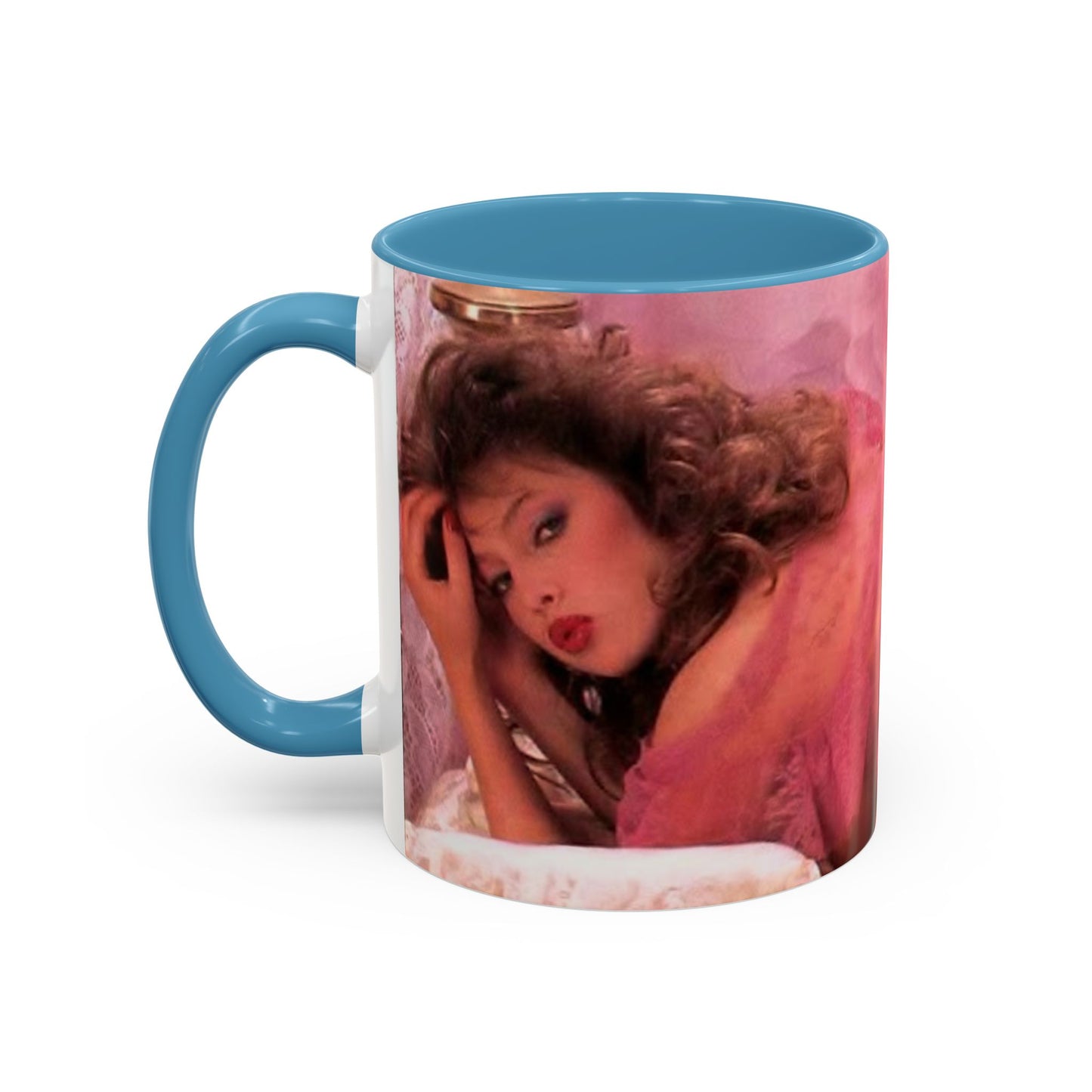 Accent Coffee Mug (11, 15oz) Retro Porn Star Traci Lords Nude