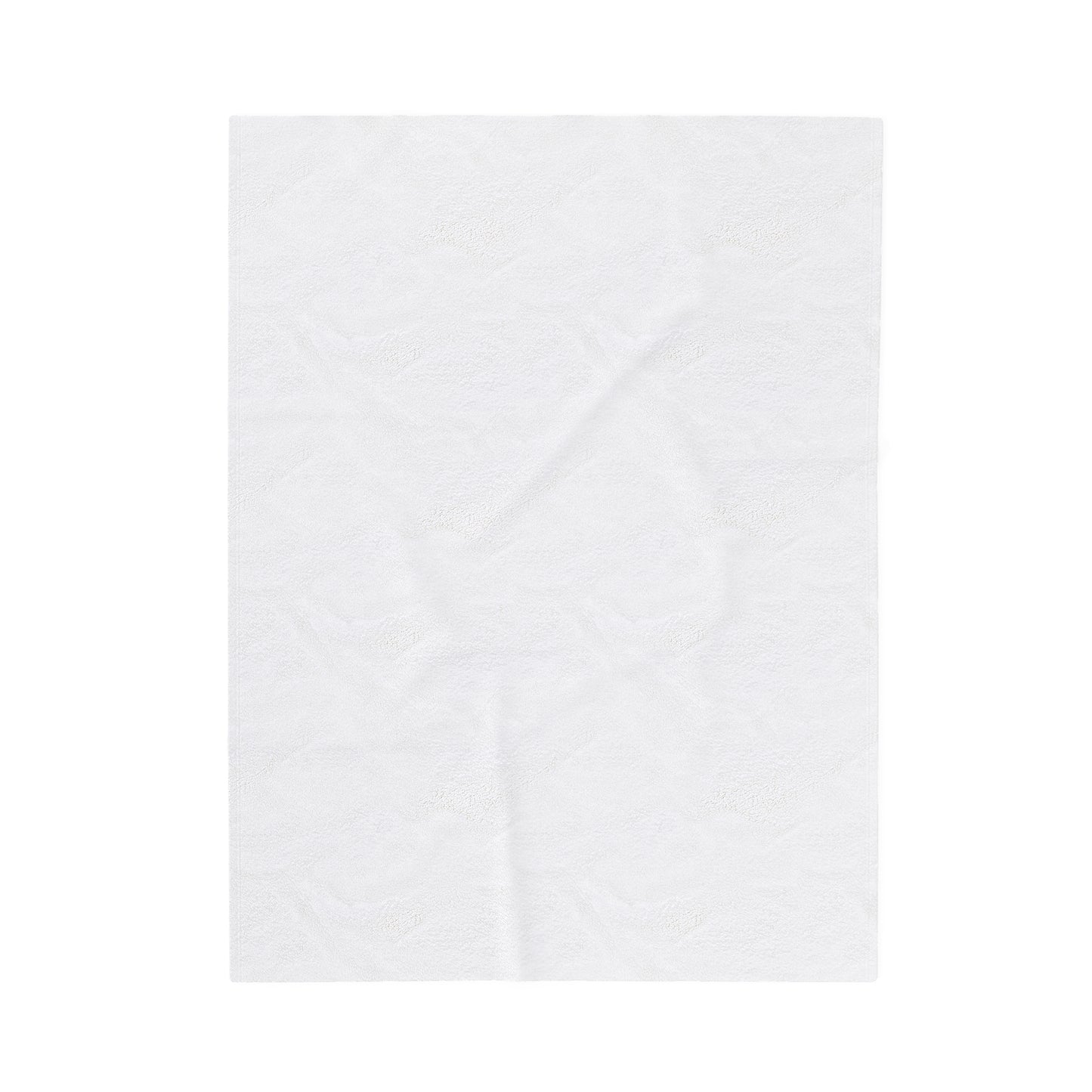 Velveteen Plush Blanket Daniela Tamayo White Lingerie