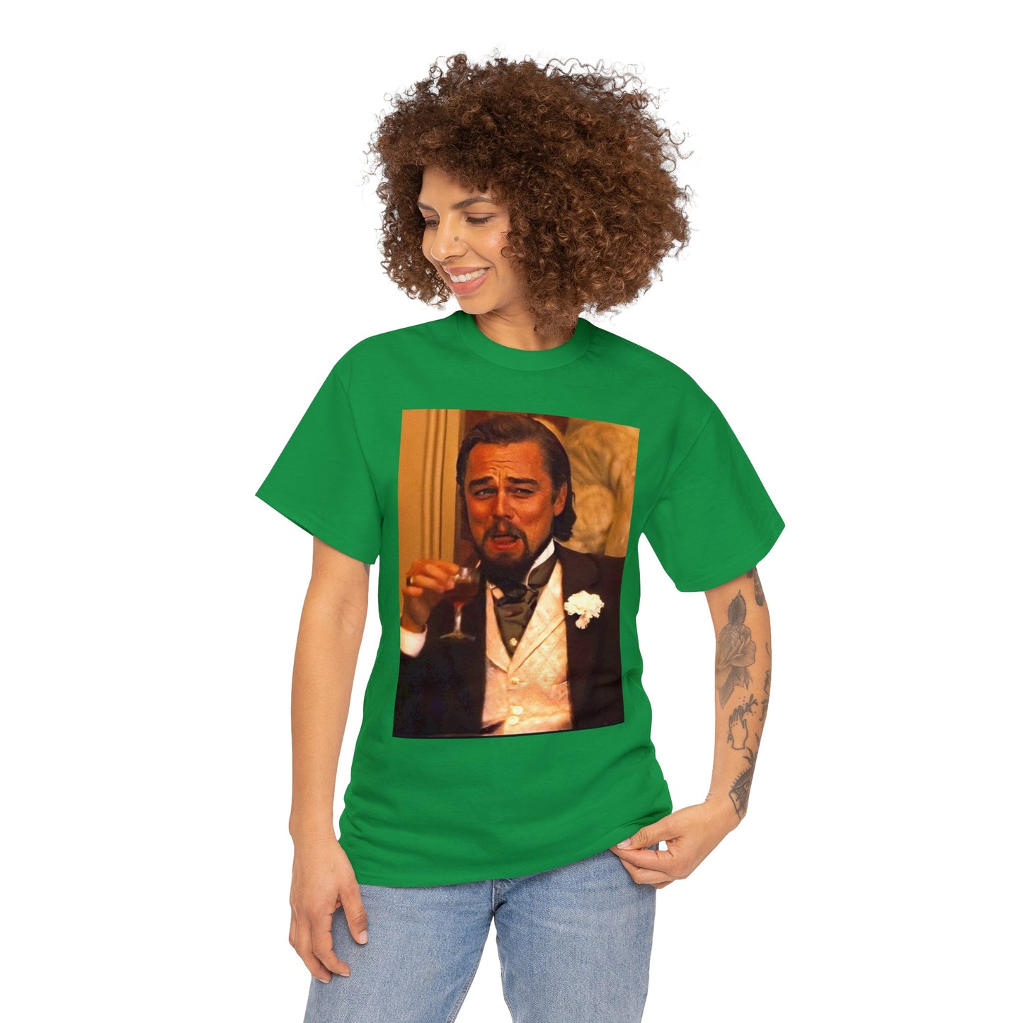 Unisex Heavy Cotton Tee Leonard DiCaprio Django Meme