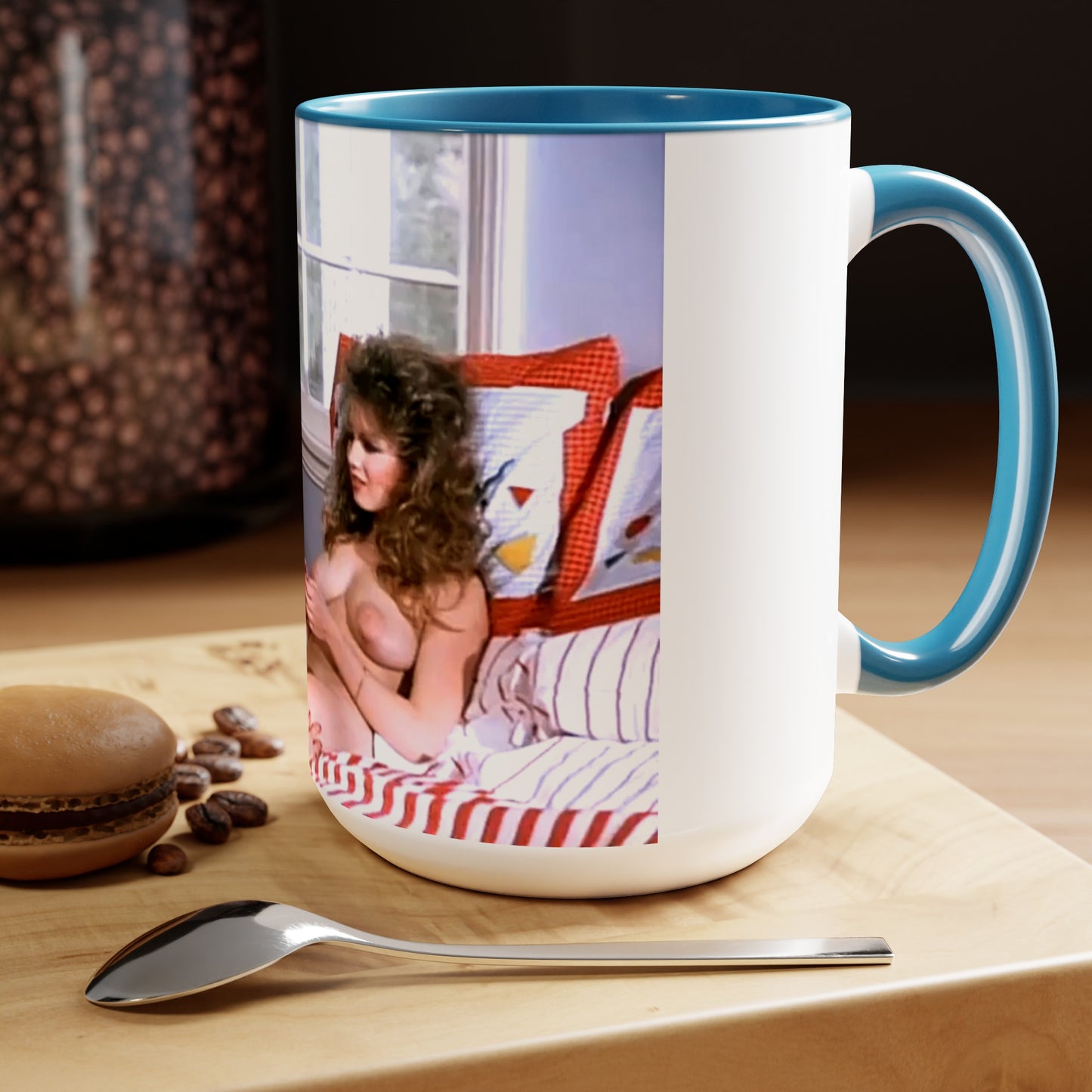 Two-Tone Coffee Mugs, 15oz Traci Lords Nude