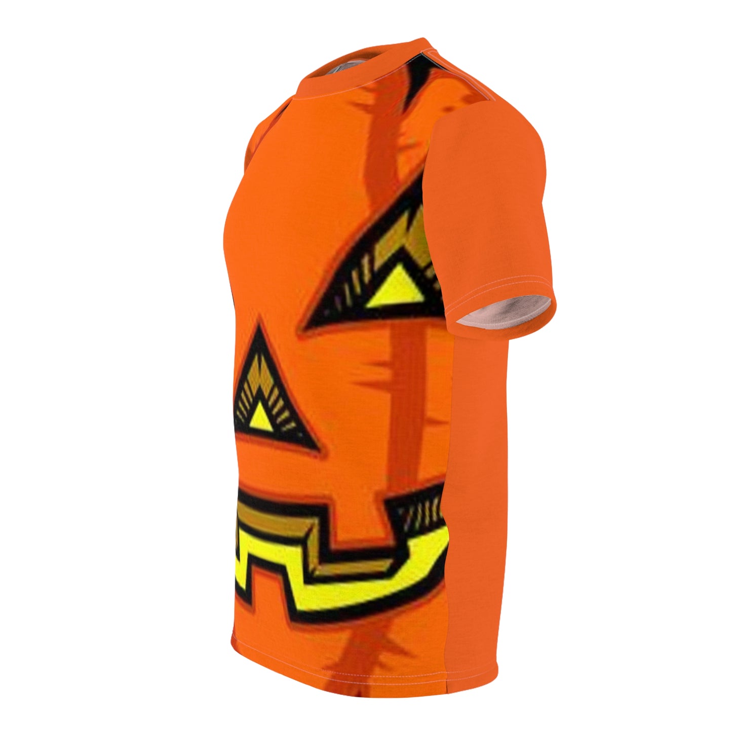 Unisex Cut & Sew Tee (AOP) Halloween Jack-O-Lantern