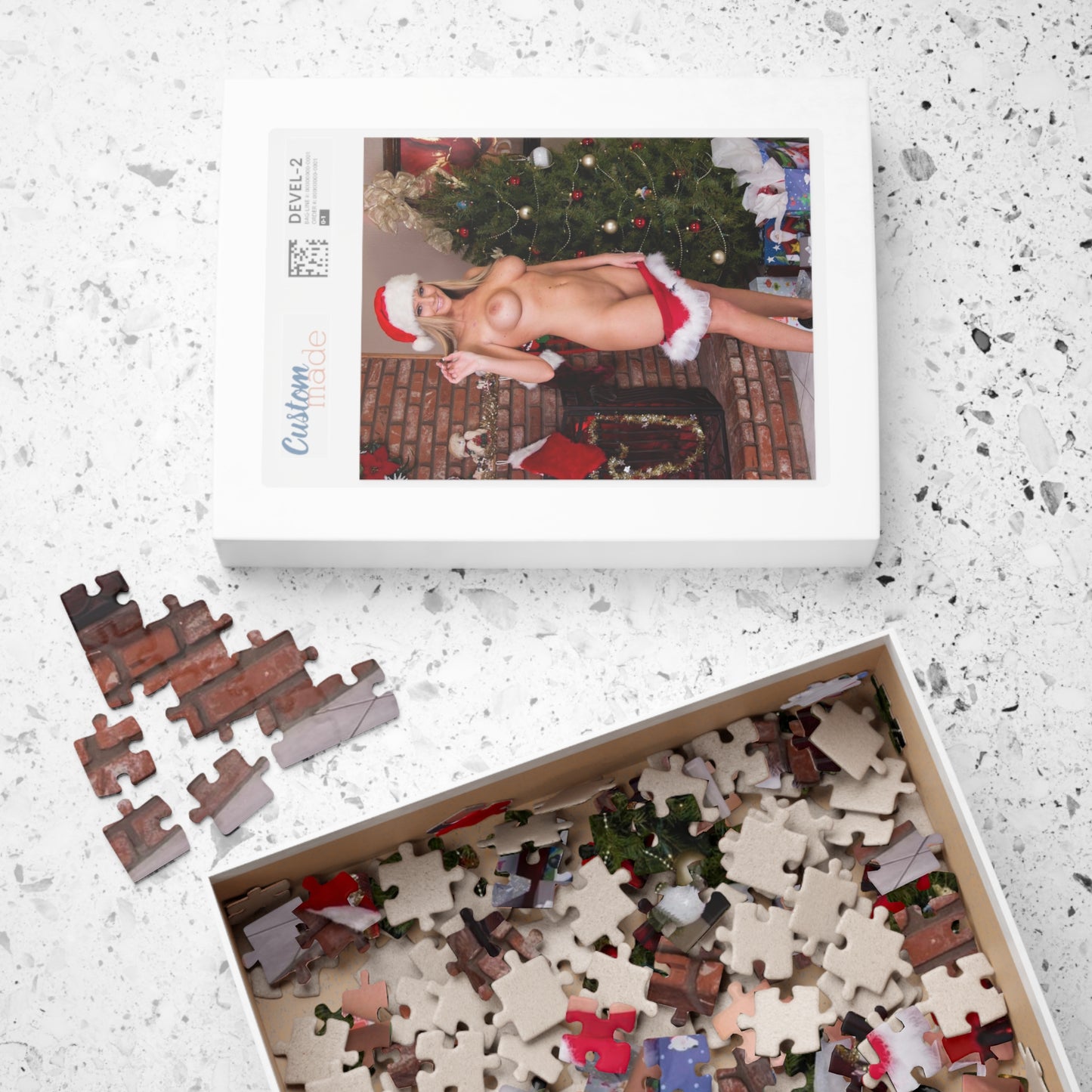 Puzzle (110, 252, 500, 1014-piece) Nude Christmas Girl 3