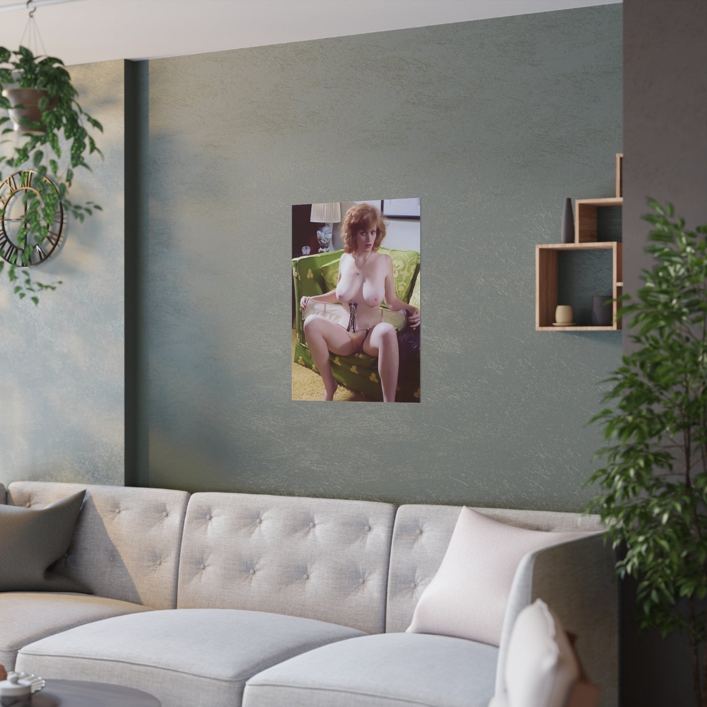 Satin Posters (210gsm) Retro Porn Star Lisa De Leeuw Nude