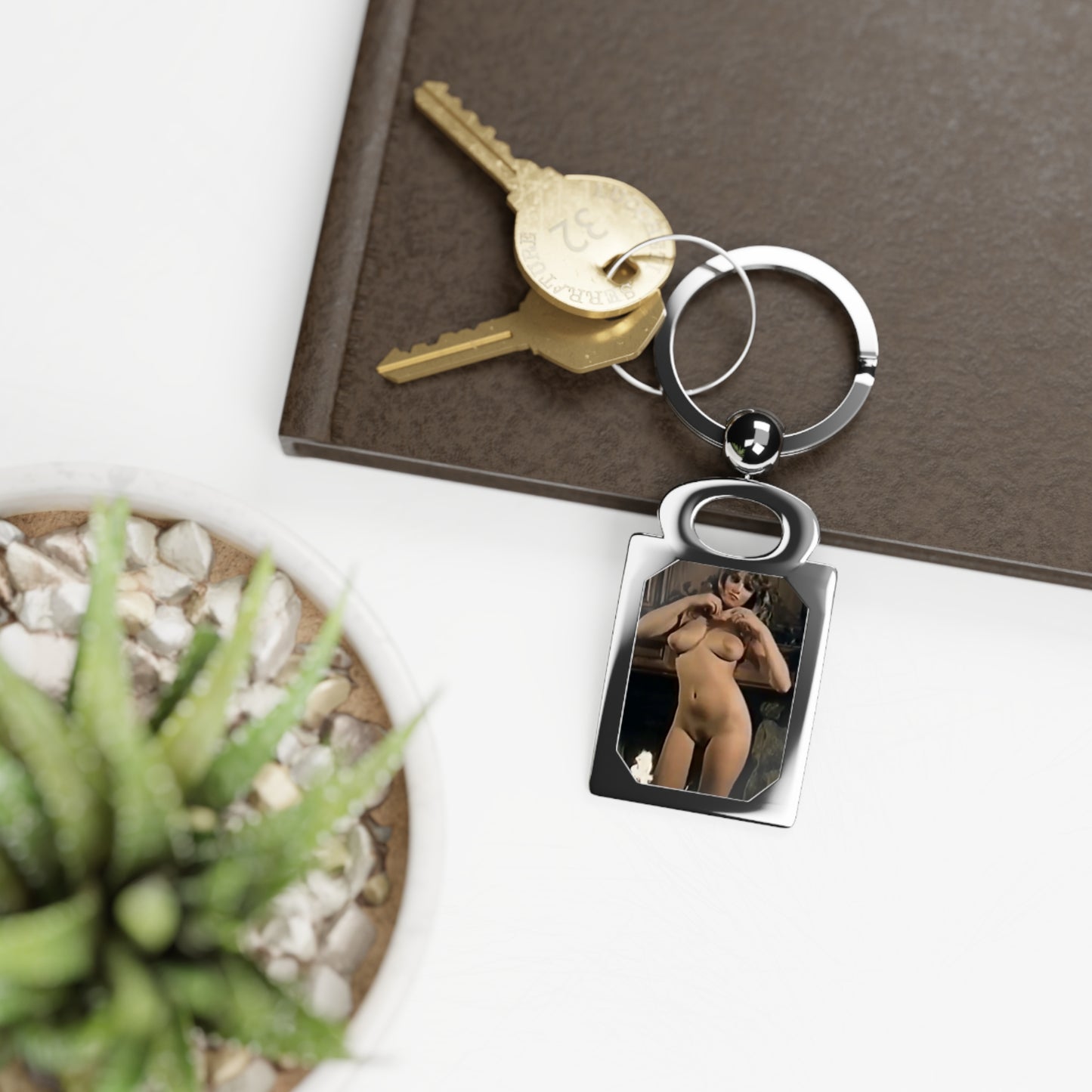 Rectangle Photo Keyring Traci Lords Nude Retro Porn Star