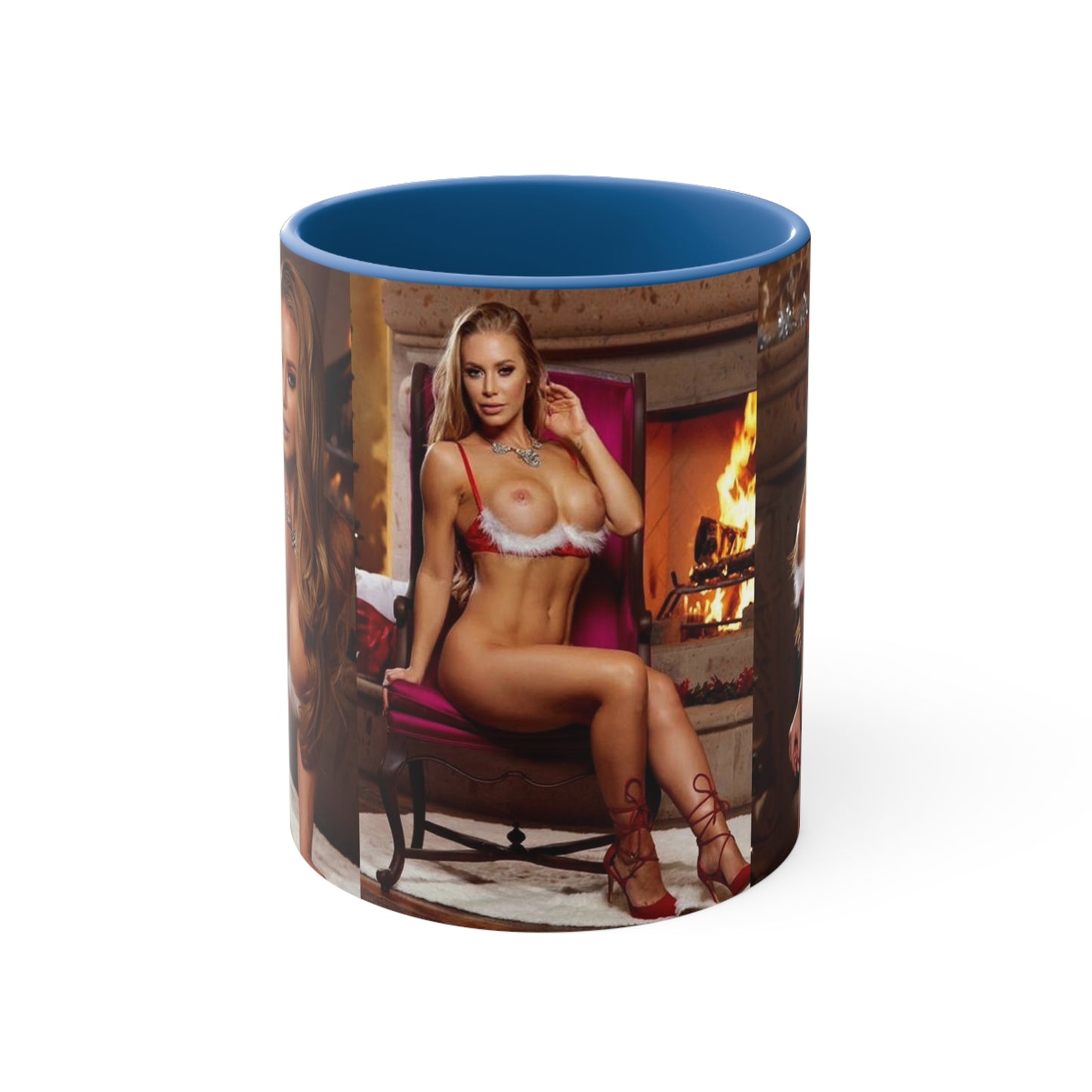 Accent Coffee Mug, 11oz Pornstar Nicole Aniston Nude Christmas