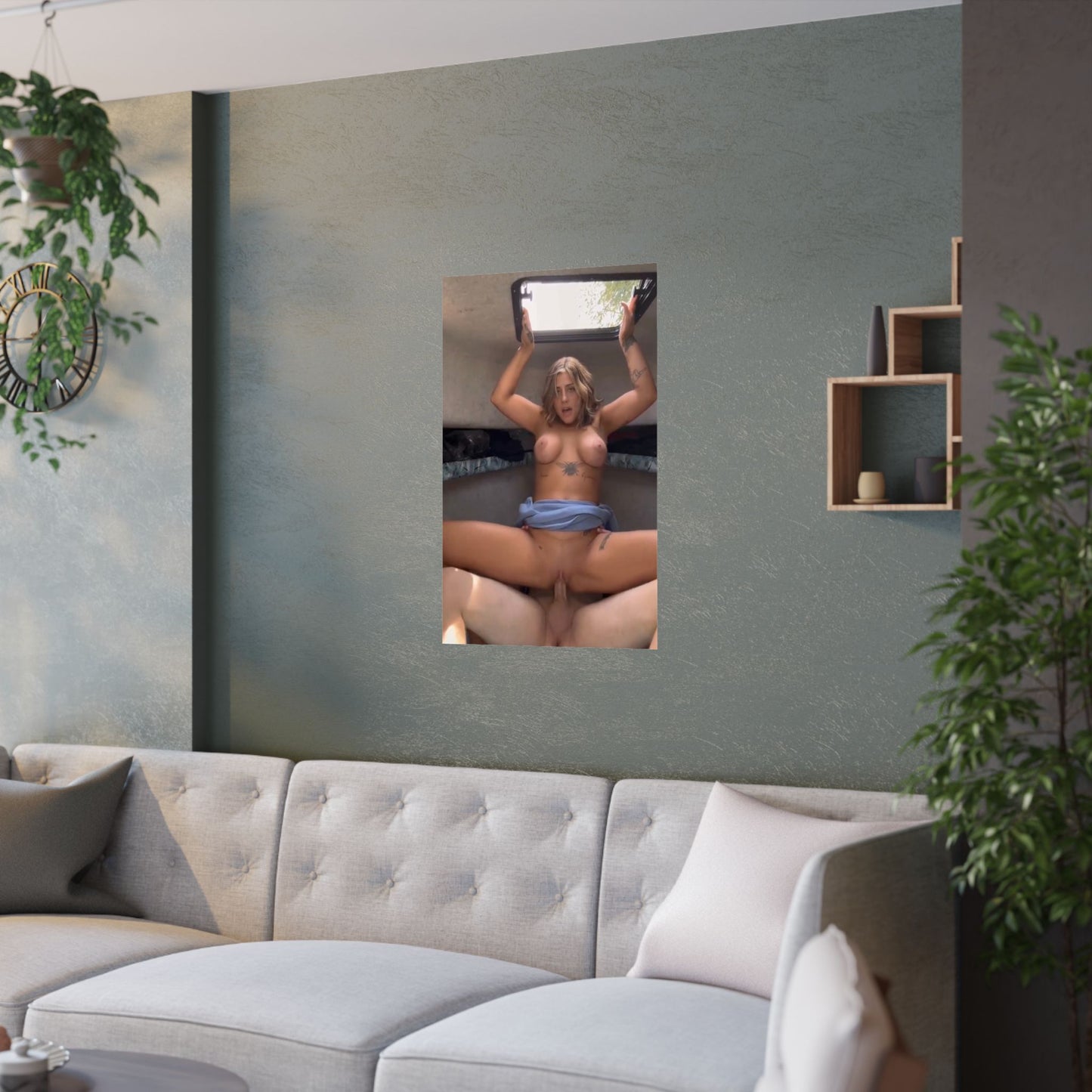 Satin Posters (210gsm) Sexy Teen Fucking In Camper