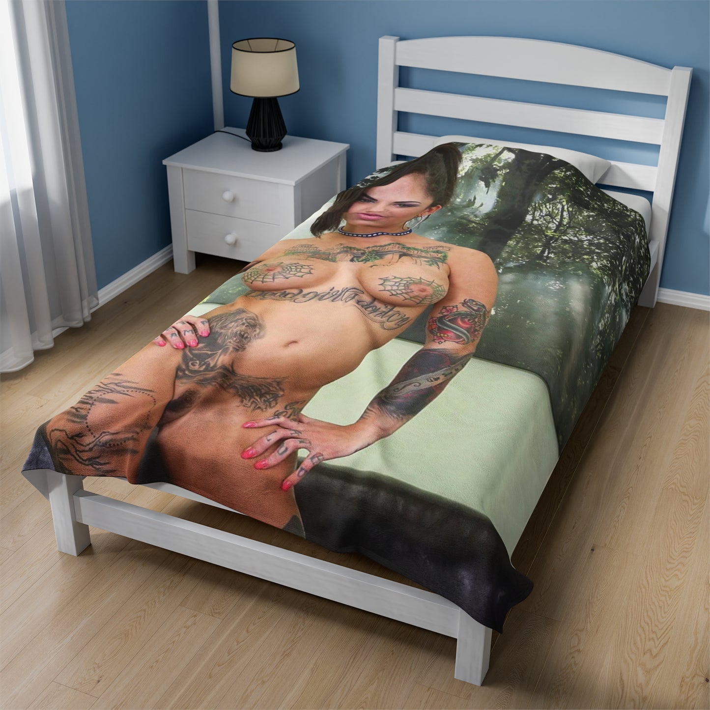 Velveteen Plush Blanket Pornstar Bonnie Rotten Nude