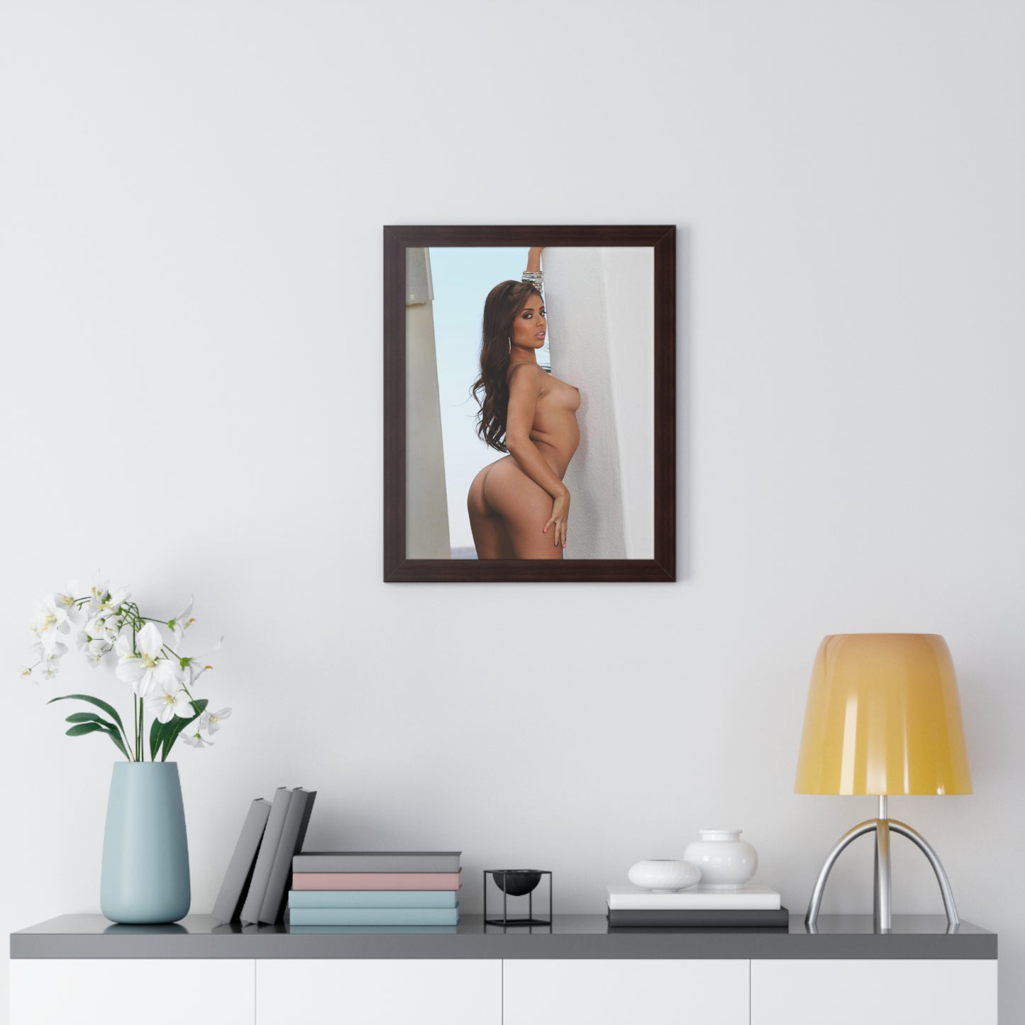 Framed Vertical Poster Porn Star Jynx Maze Nude