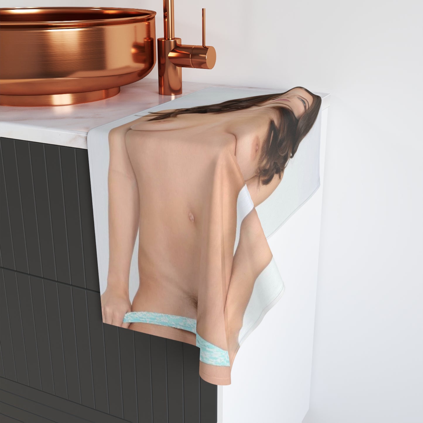 Hand Towel Lana Rhoades Nude