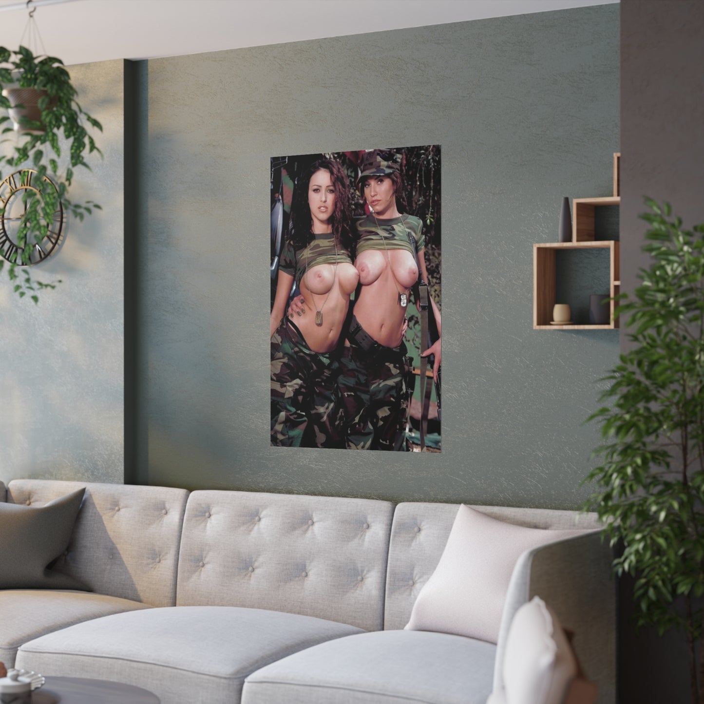Satin Posters (210gsm) Nude Army Babes