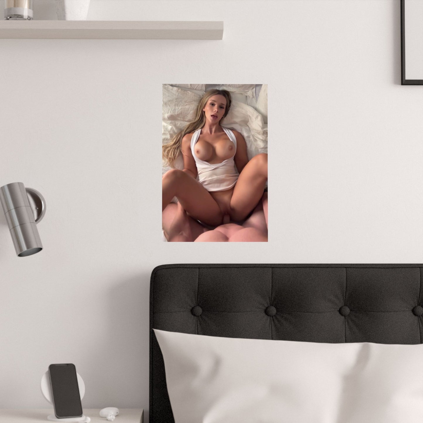 Satin Posters (210gsm) Stunning Blonde Teen POV