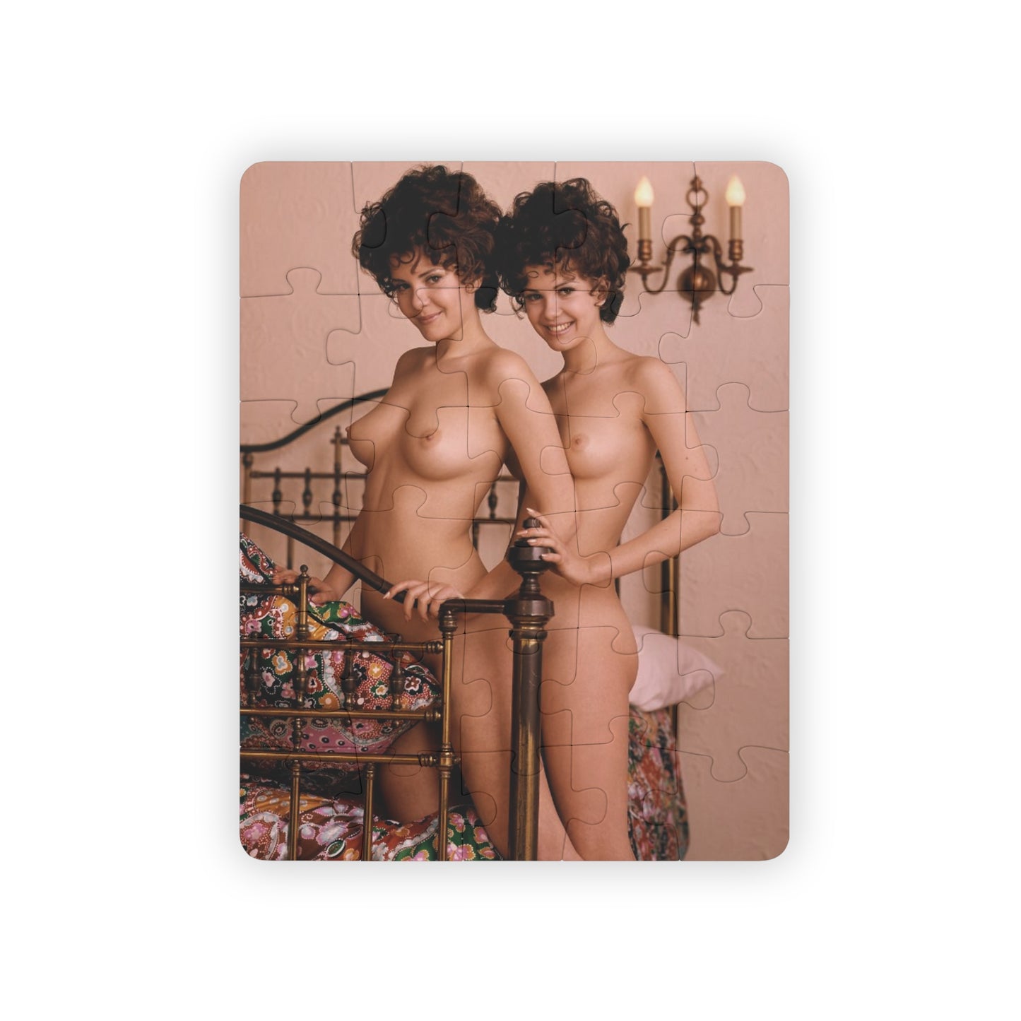 Puzzle, 30-Piece Playboy Playmates Oct 1970 Mary and Madeleine Collinson