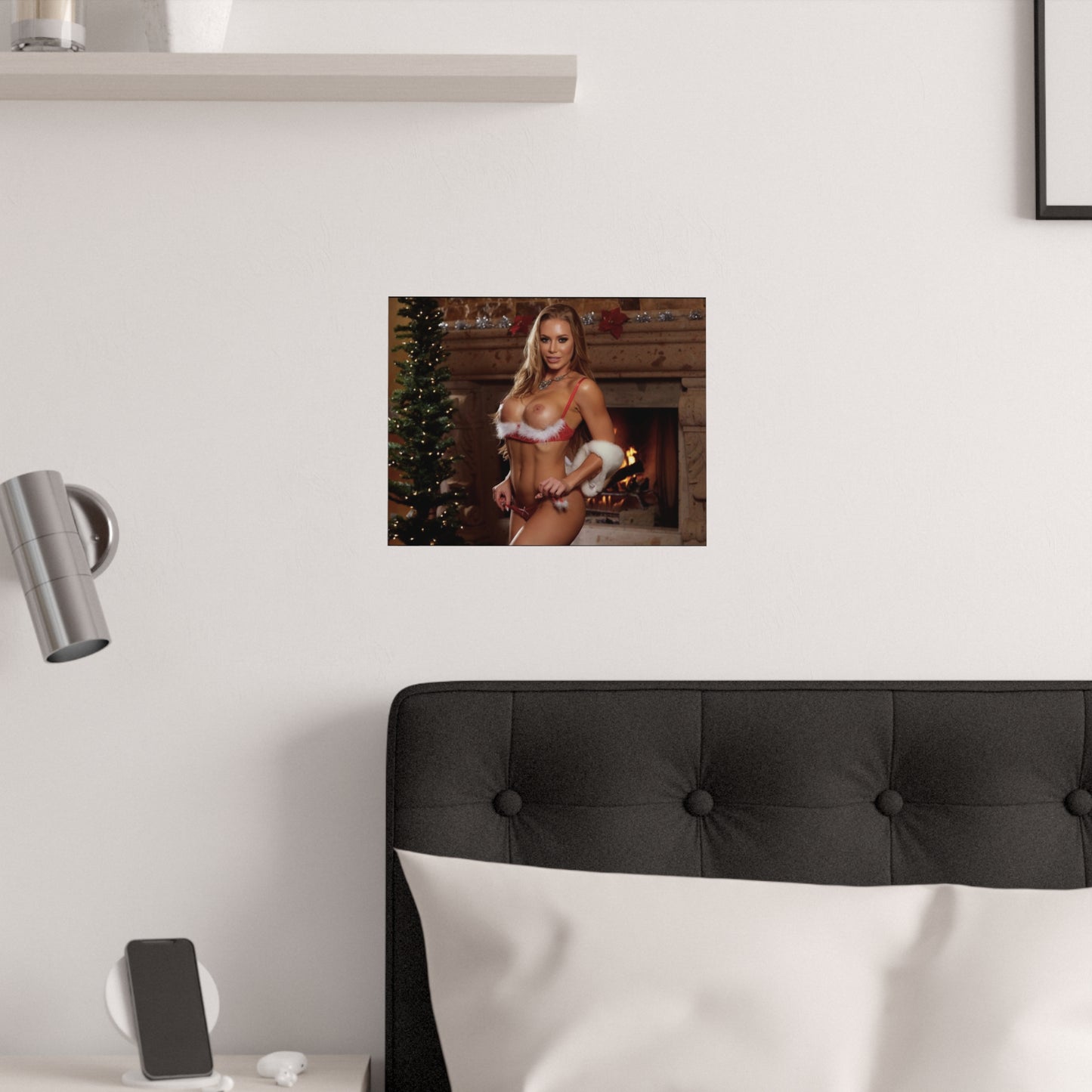 Satin Posters (210gsm) Pornstar Nicole Aniston Nude Christmas
