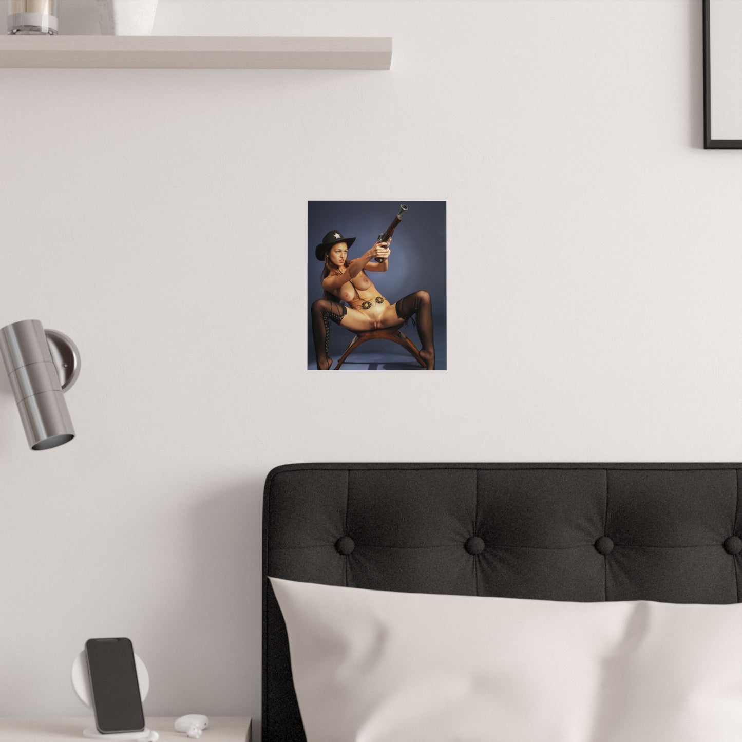 Satin Posters (210gsm) Naked Chicks With Guns