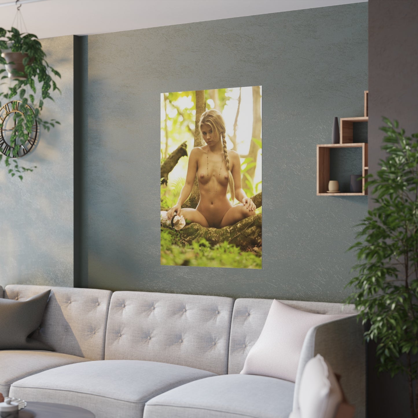 Satin Posters (210gsm) Sexy Pigtails Nude