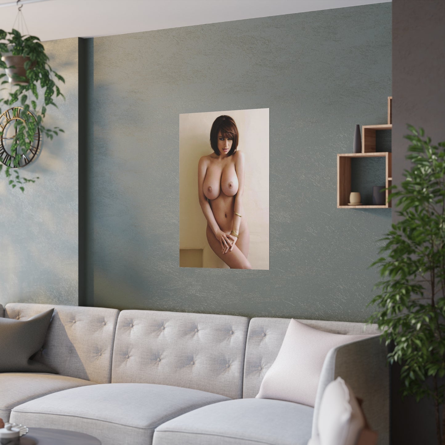 Satin Posters (210gsm) Large Natural Breasts