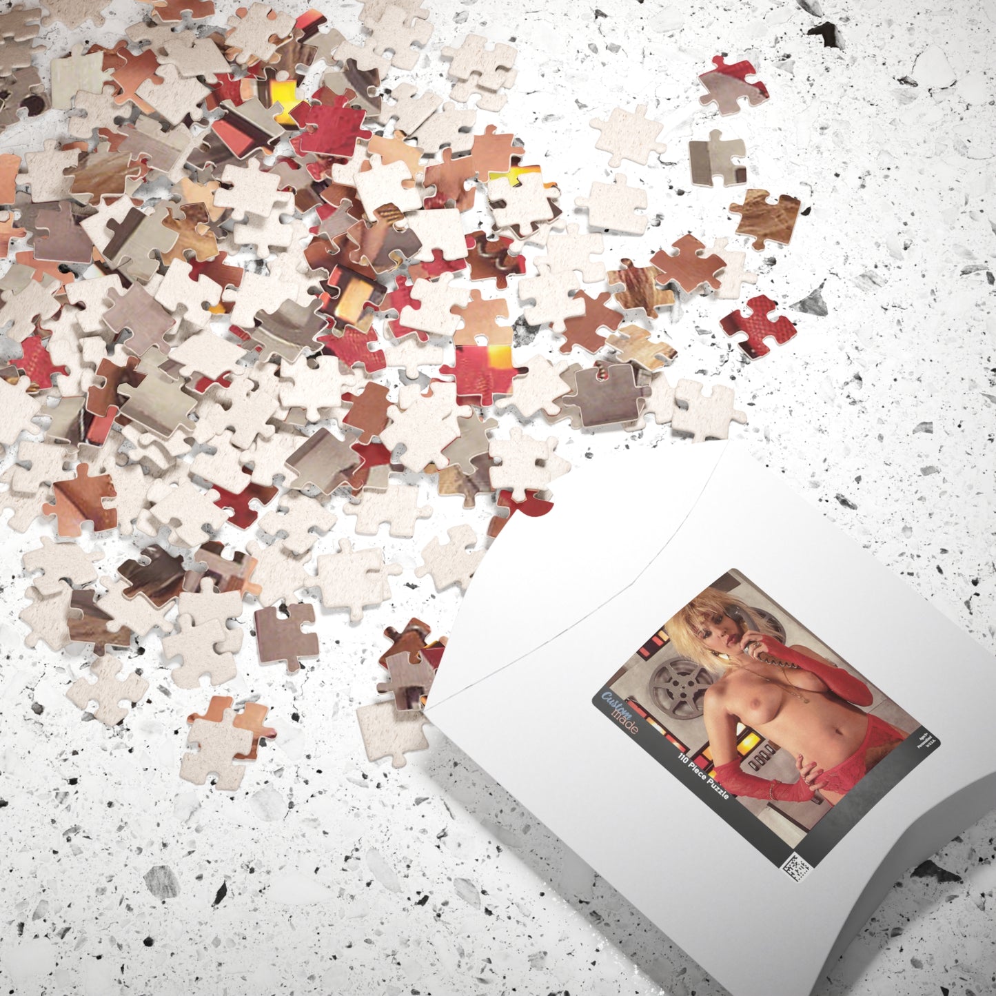 Puzzle (110, 252, 500, 1014-piece) Retro French Porn Star Marilyn Jess