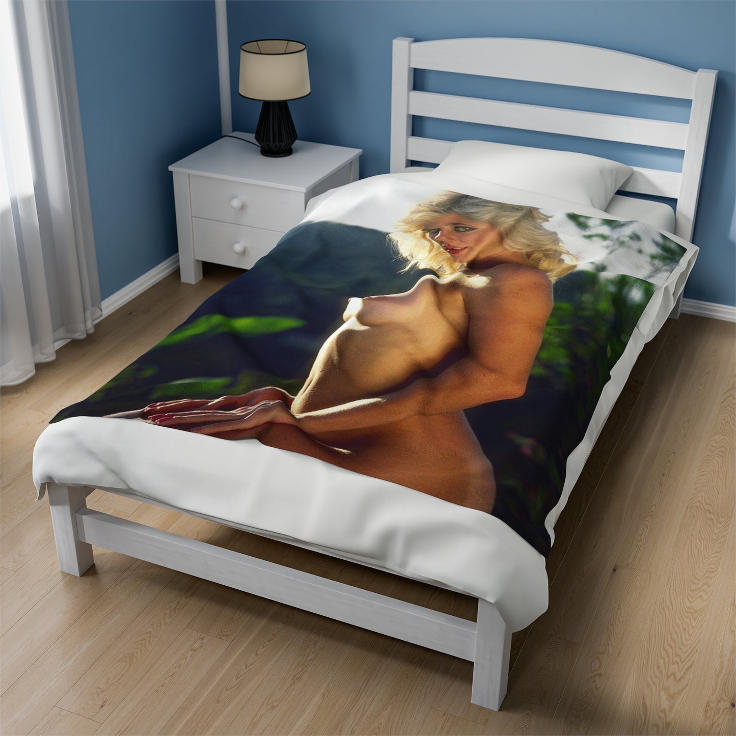 Velveteen Plush Blanket Retro Porn Star Ginger Lynn Nude