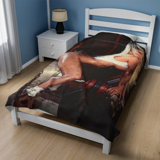 Velveteen Plush Blanket Pornstar Jenna Jameson Nude