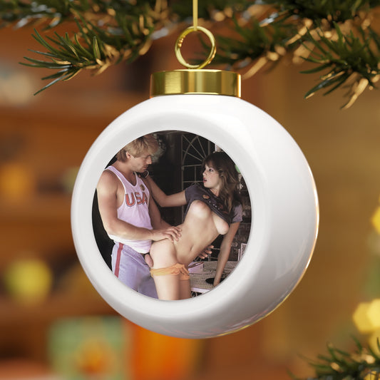 Christmas Ball Ornament Traci Lords Nude Naked Fucking Retro