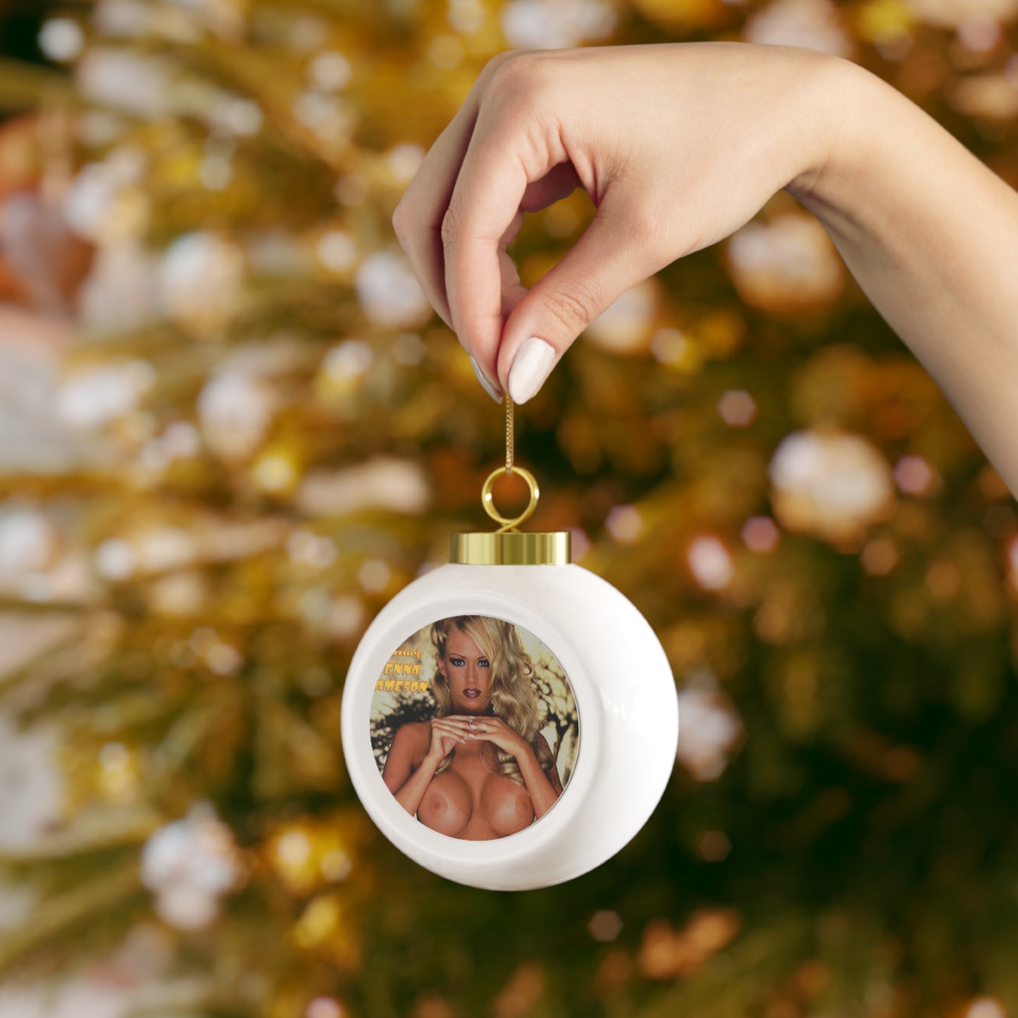 Christmas Ball Ornament Pornstar Jenna Jameson Nude