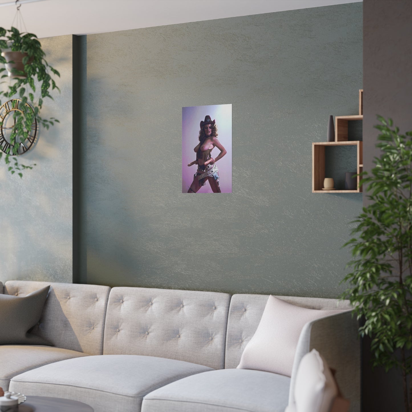 Satin Posters (210gsm) Retro Pornstar Lisa De Leeuw Nude