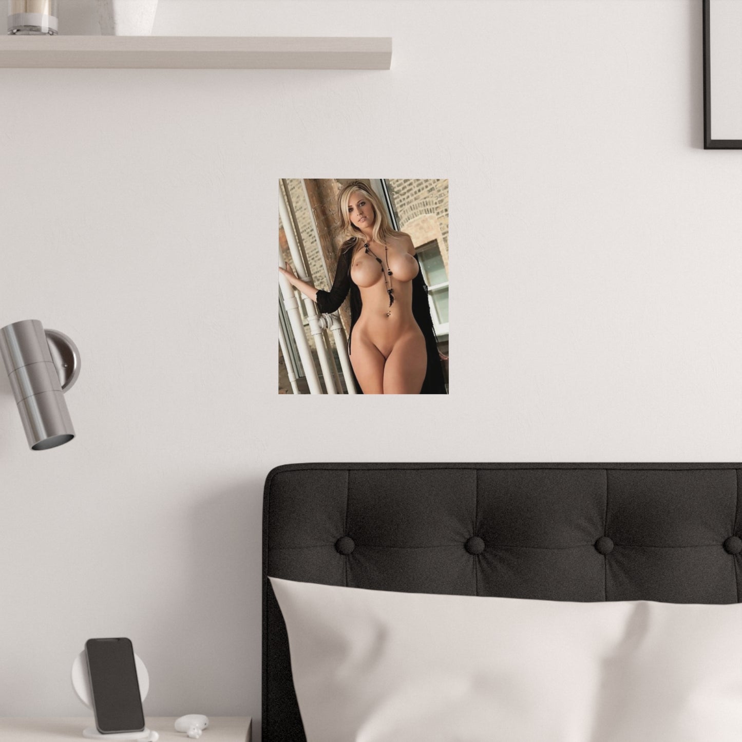 Satin Posters (210gsm) Nude in Stairwell