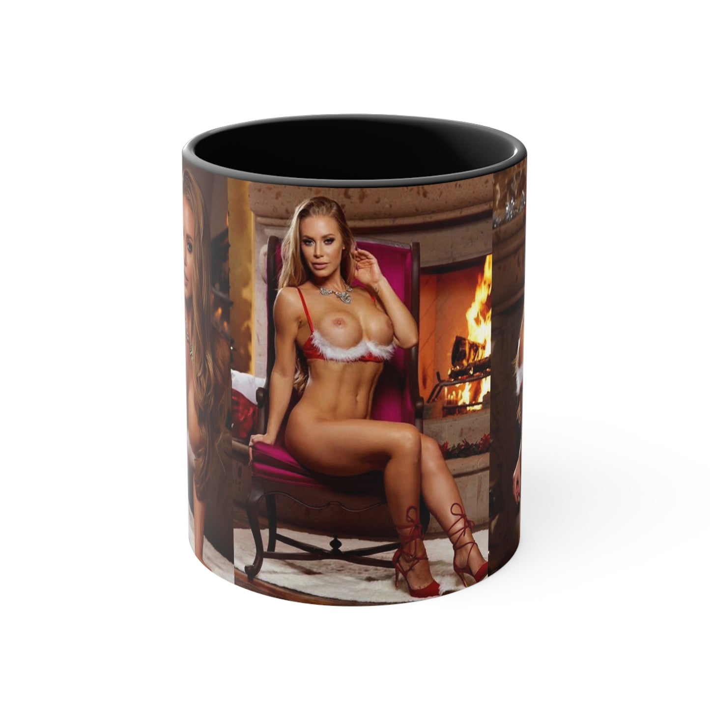 Accent Coffee Mug, 11oz Pornstar Nicole Aniston Nude Christmas