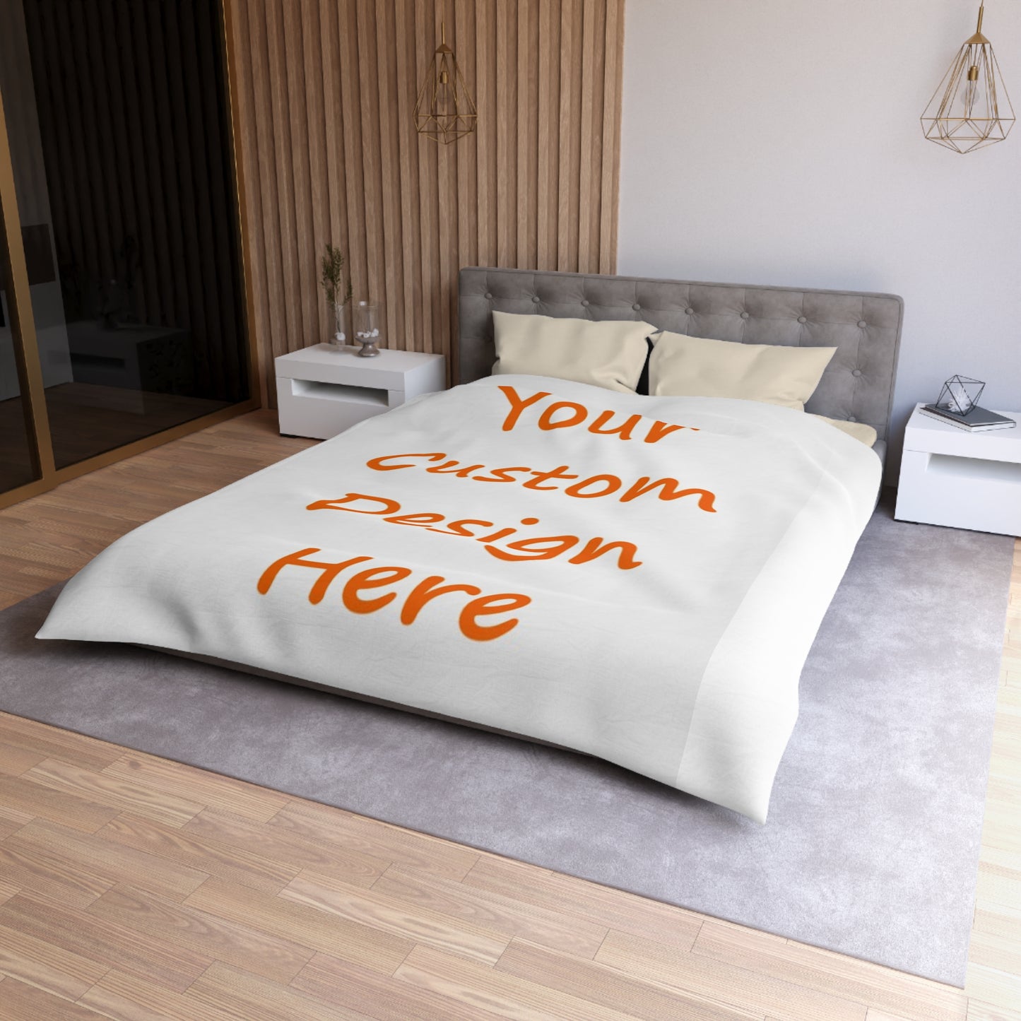 Microfiber Duvet Cover Custom Purchase & Message Artwork! No Limits!