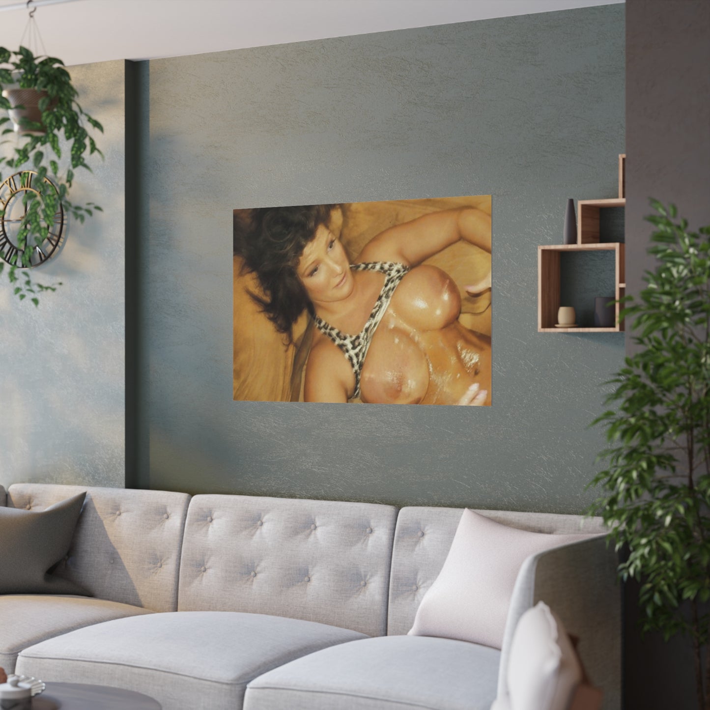 Satin Posters (210gsm) Retro Pornstar Holly Body Nude