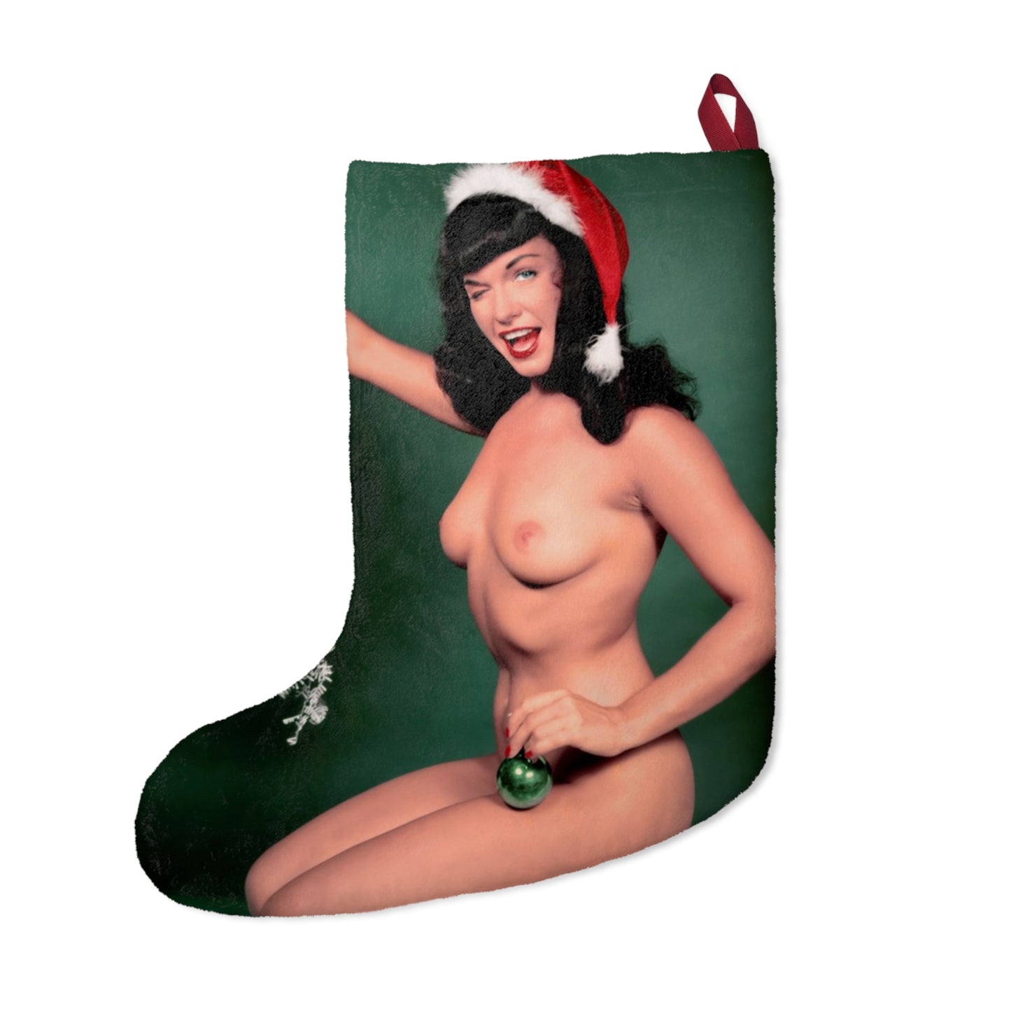 Christmas Stockings Playboy Playmate January 1955 Bettie Page