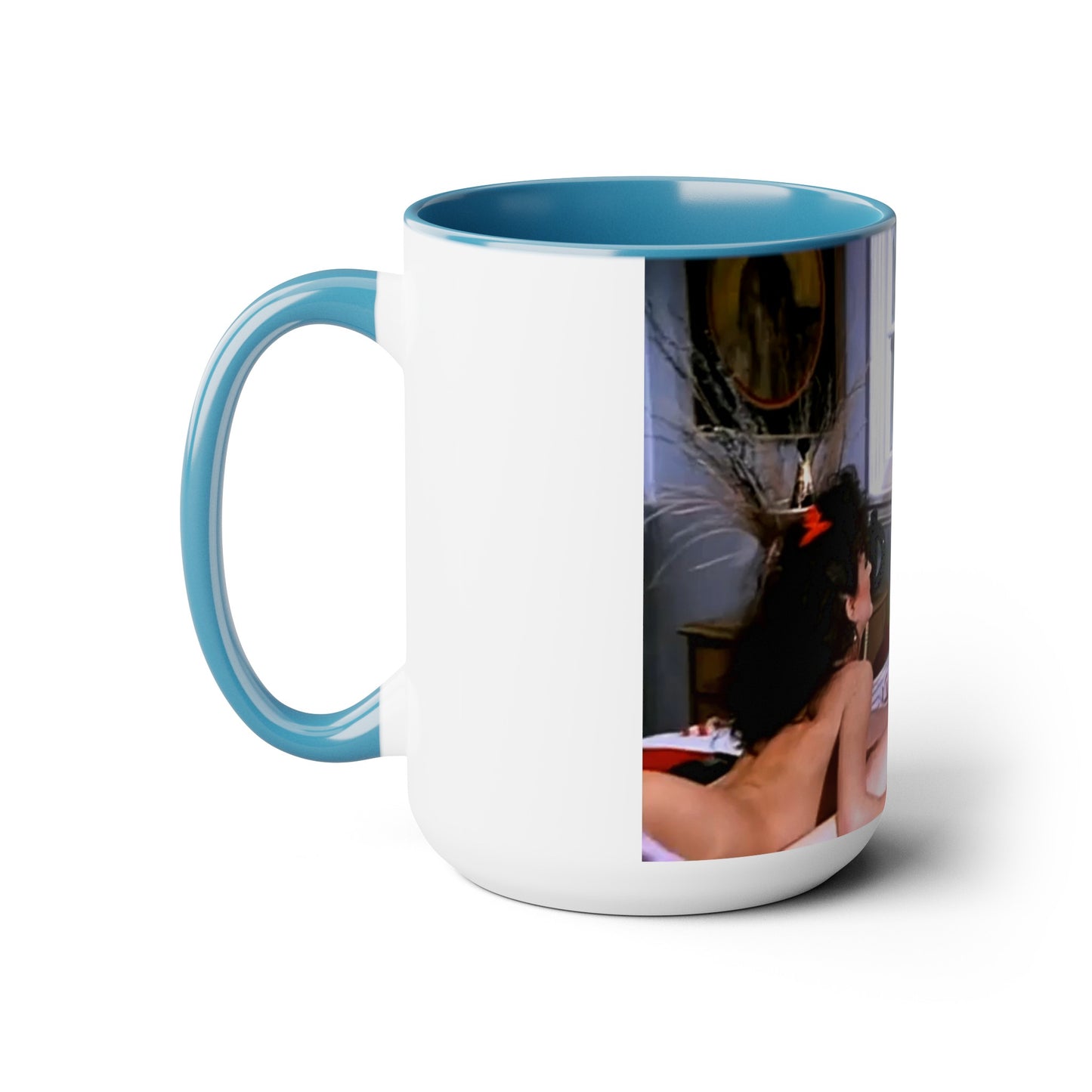 Two-Tone Coffee Mugs, 15oz Traci Lords Nude