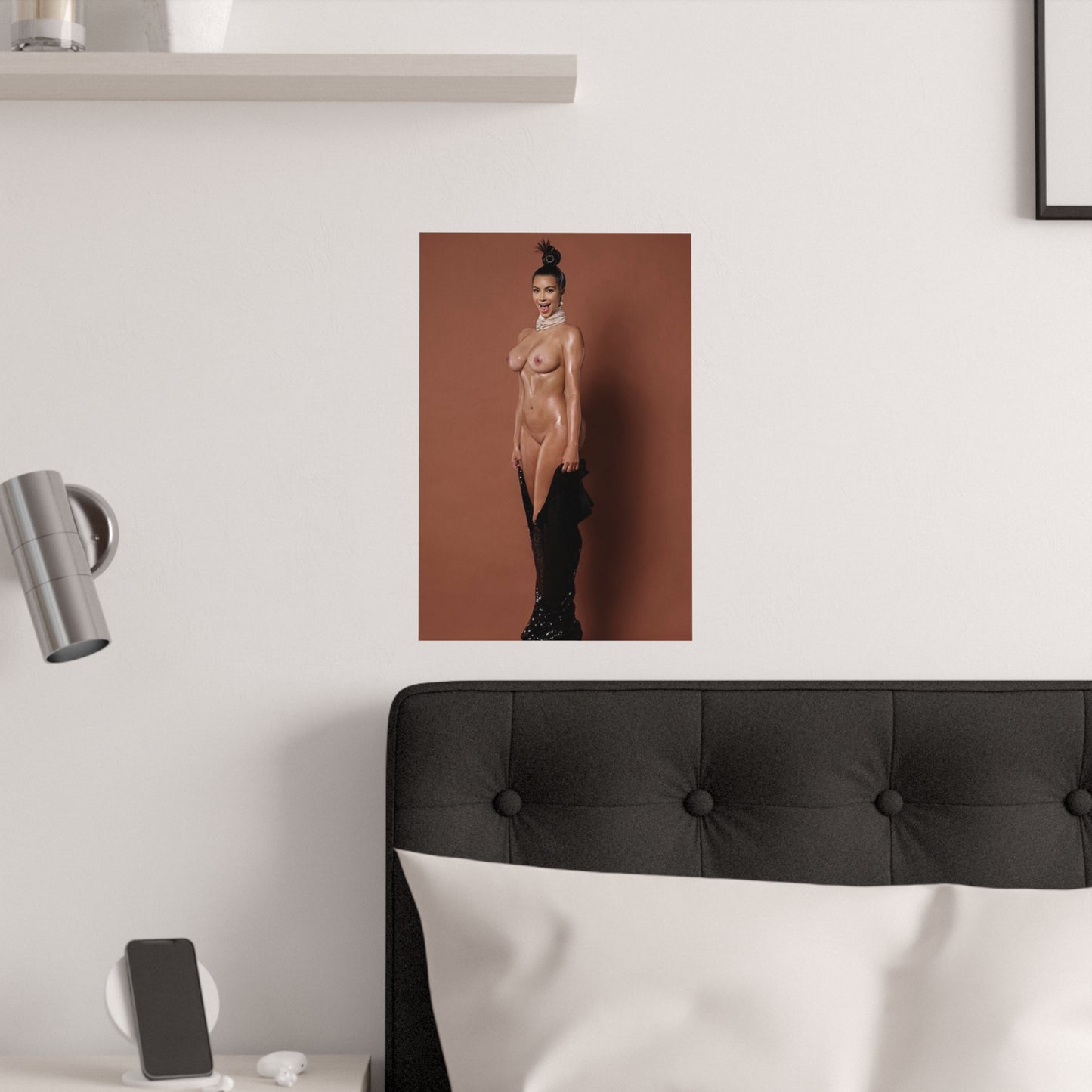 Satin Posters (210gsm) Kim Kardashian Nude