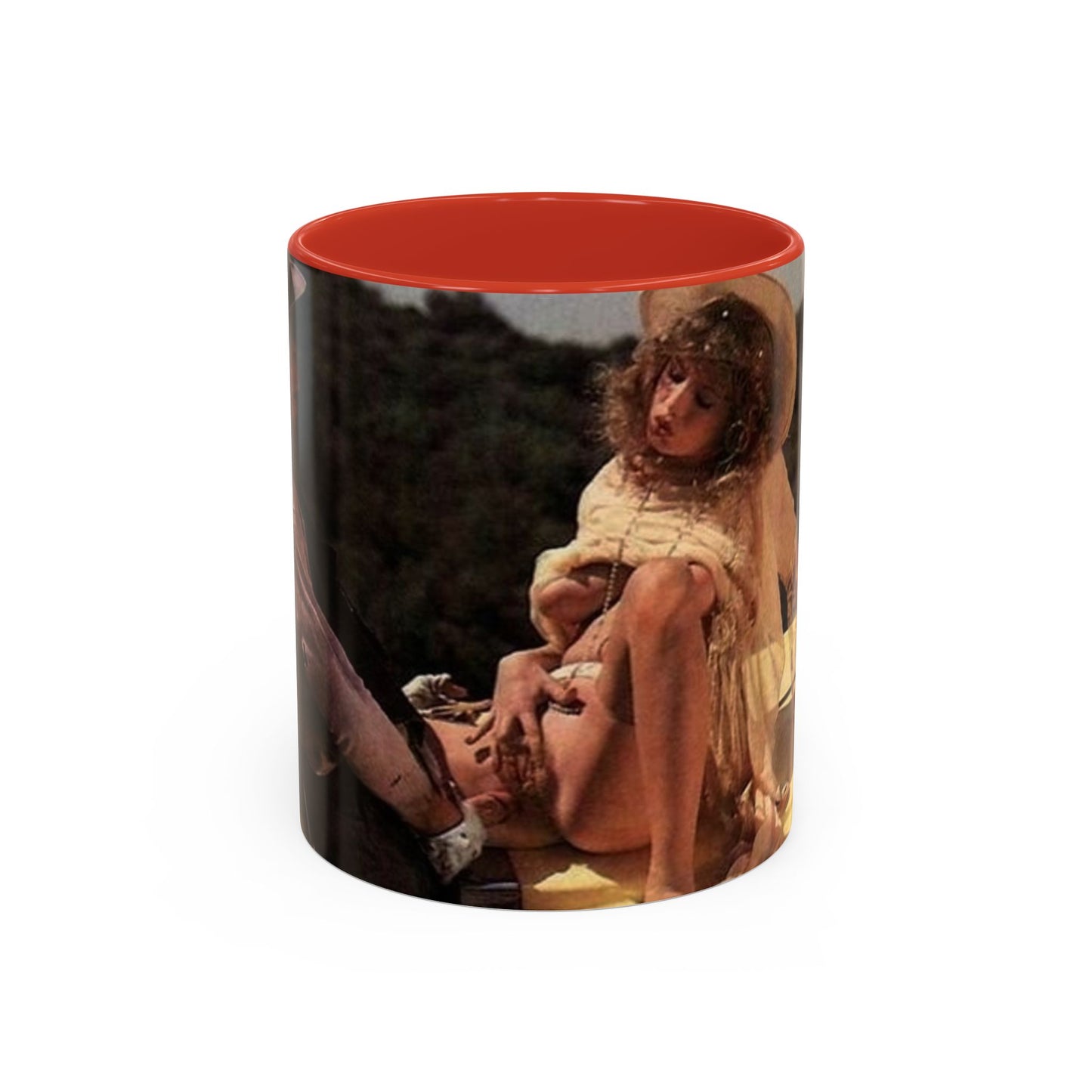 Accent Coffee Mug (11, 15oz) Traci Lords Nude Retro Pornstar Sex