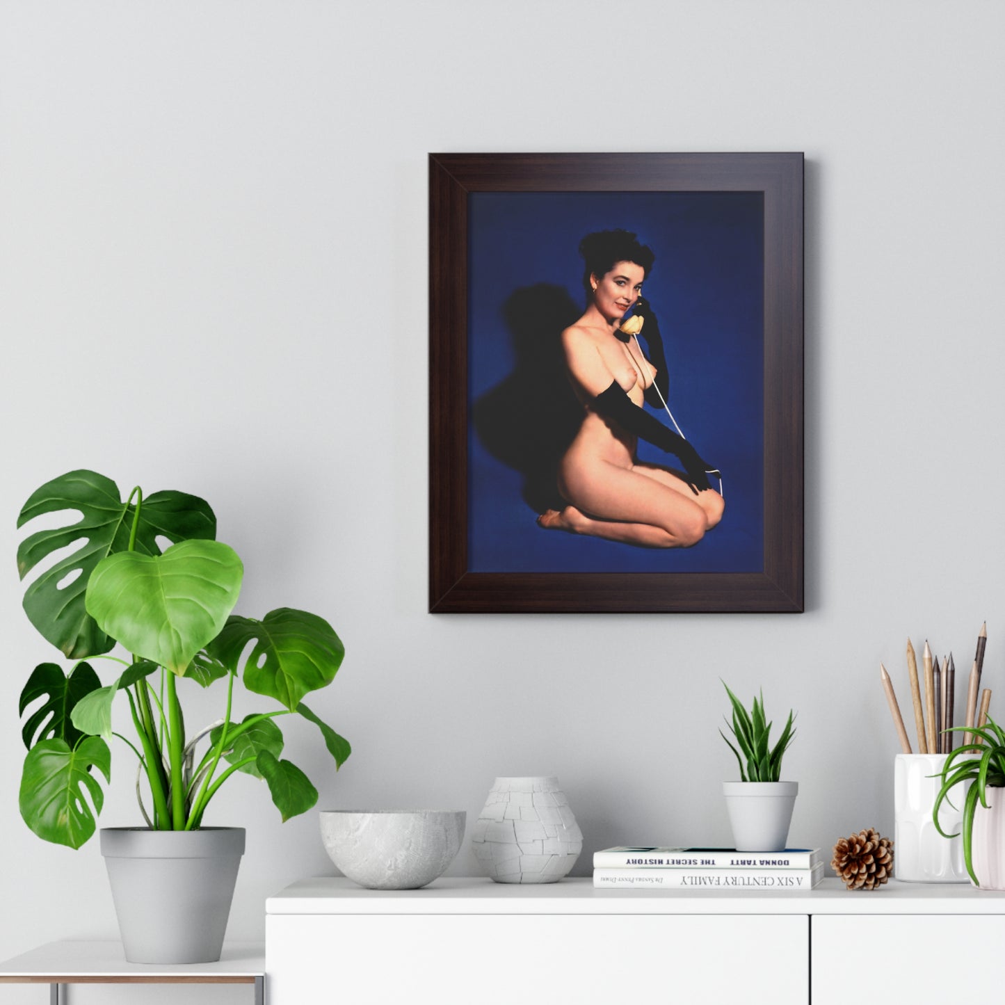 Framed Vertical Poster Playboy Playmate June 1954 Margie Harrison