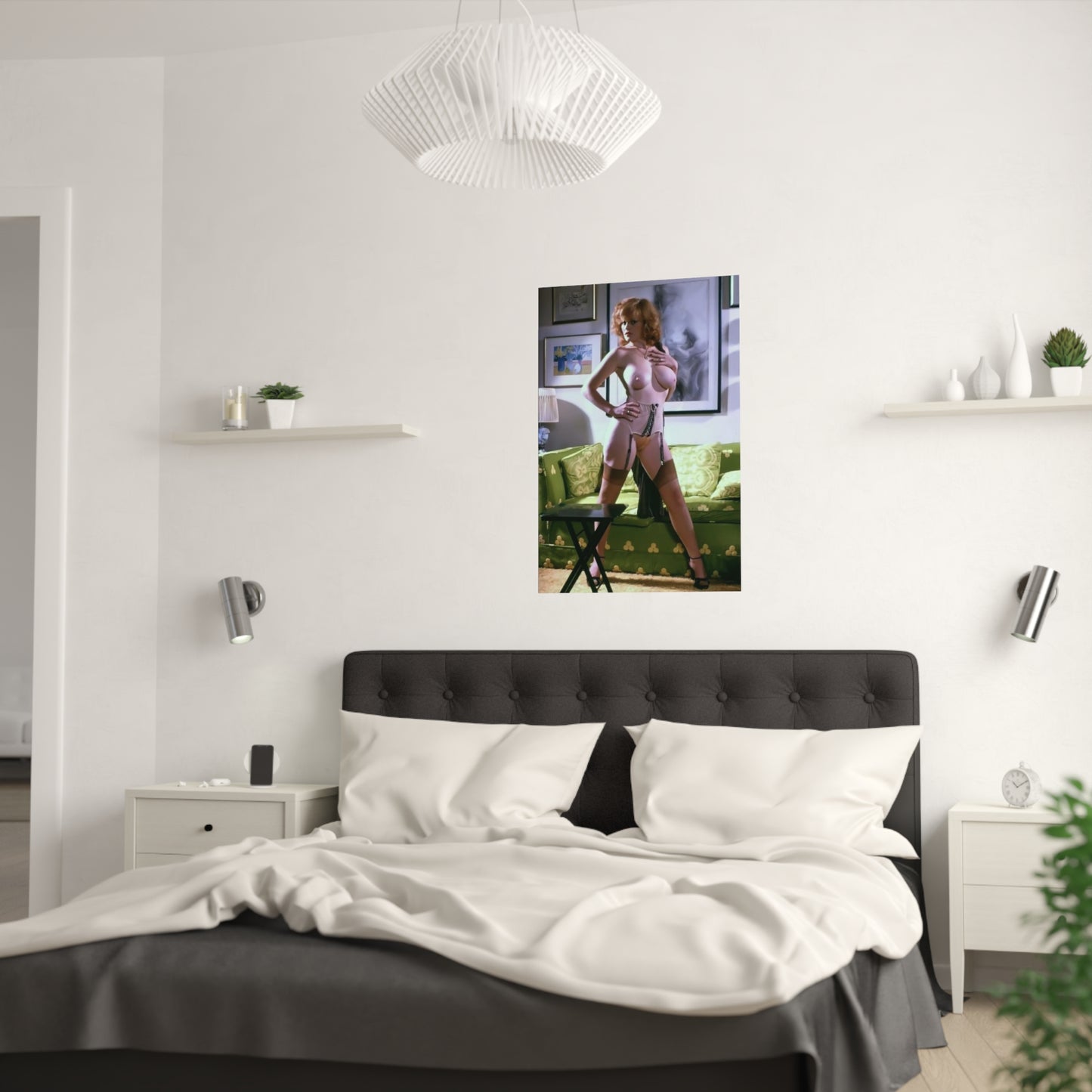 Satin Posters (210gsm) Retro Porn Star Lisa De Leeuw Nude