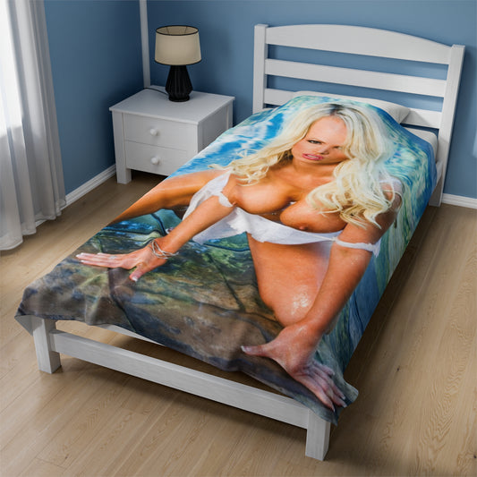 Velveteen Plush Blanket Penthouse Pet April 2010 Nikki Benz