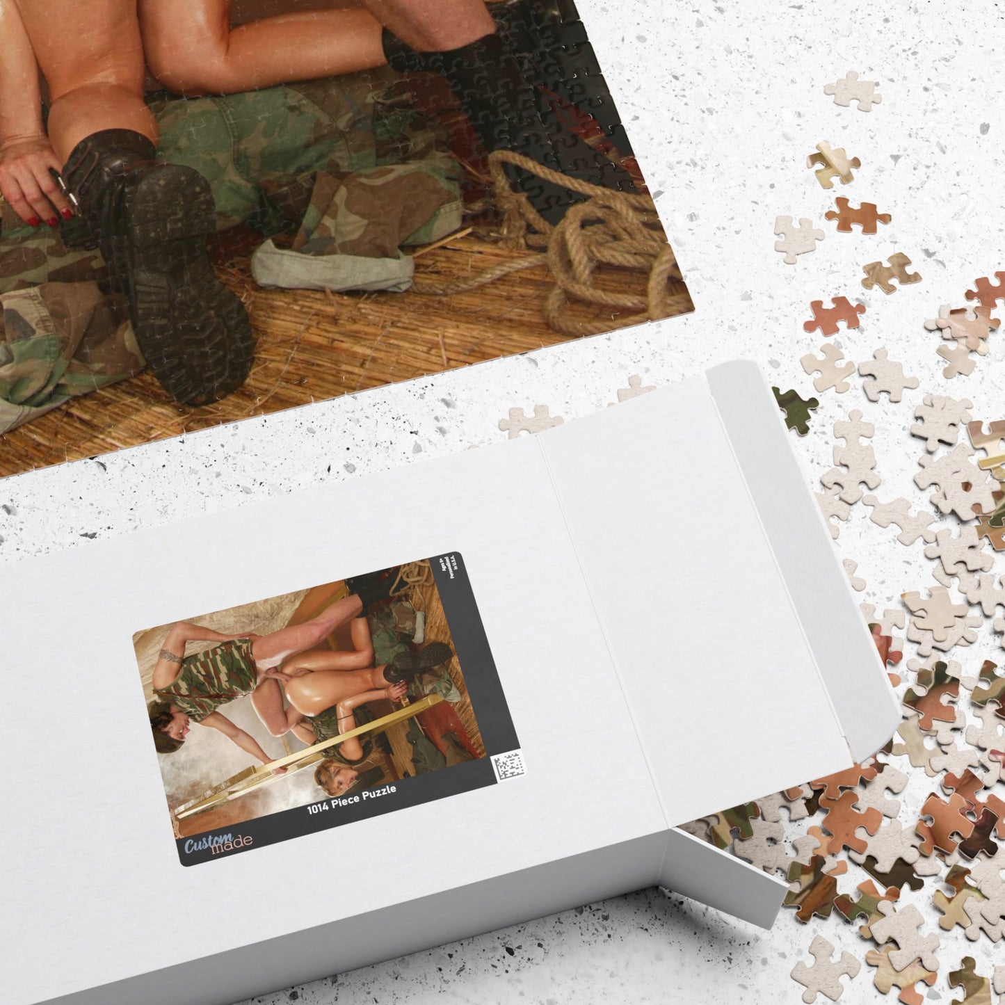 Puzzle (110, 252, 520, 1014-piece) Nude Military Girl