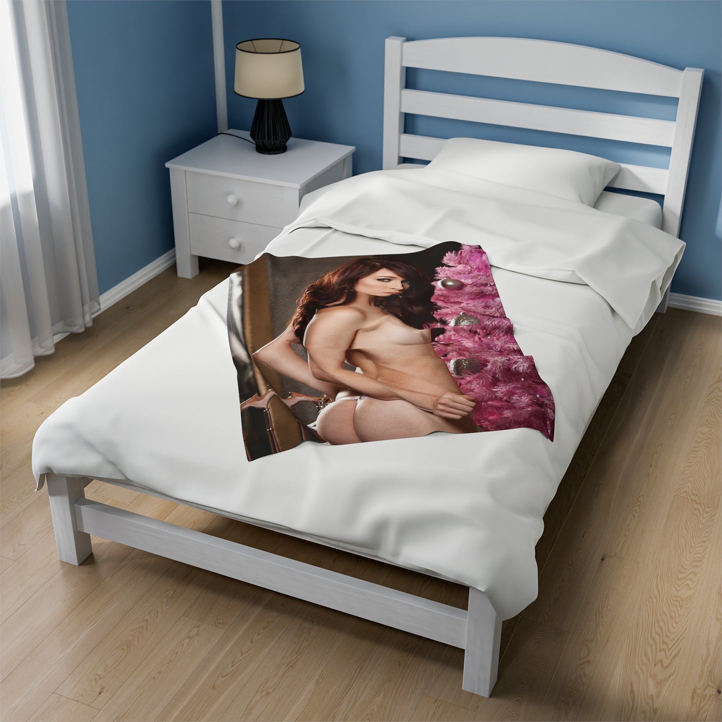 Velveteen Plush Blanket Caitlyn McSwain Nude