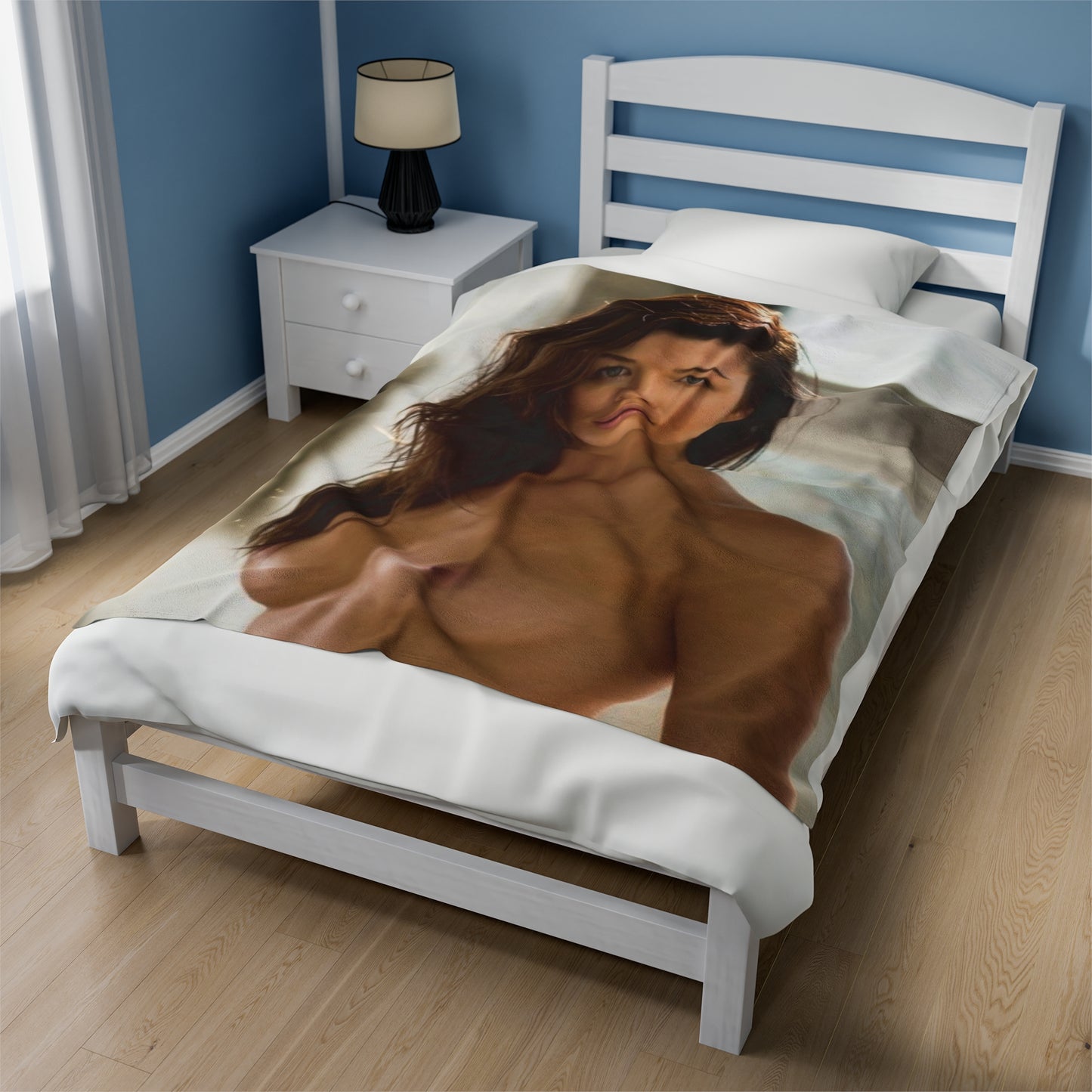 Velveteen Plush Blanket Playboy Playmate March 2018 Jenny Watwood