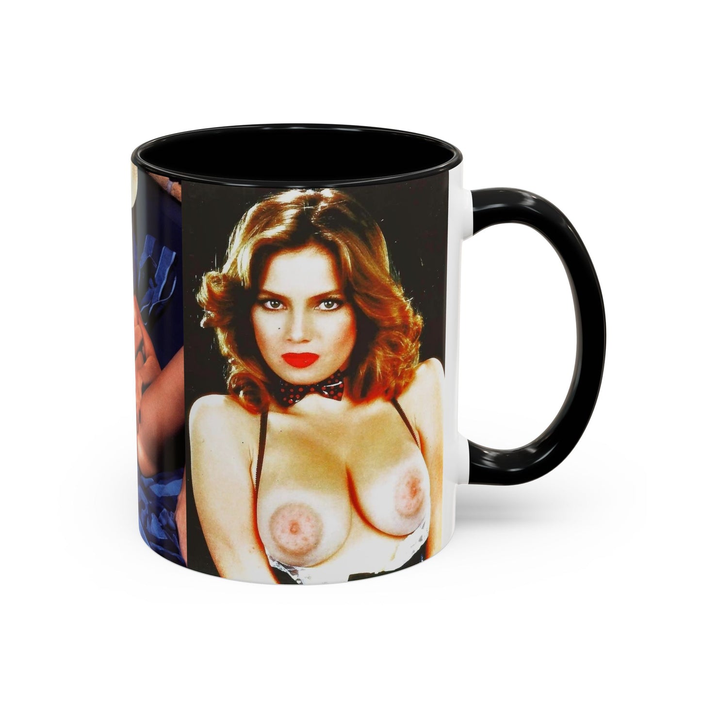 Accent Coffee Mug (11, 15oz) Retro Pornstar Traci Lords Nude