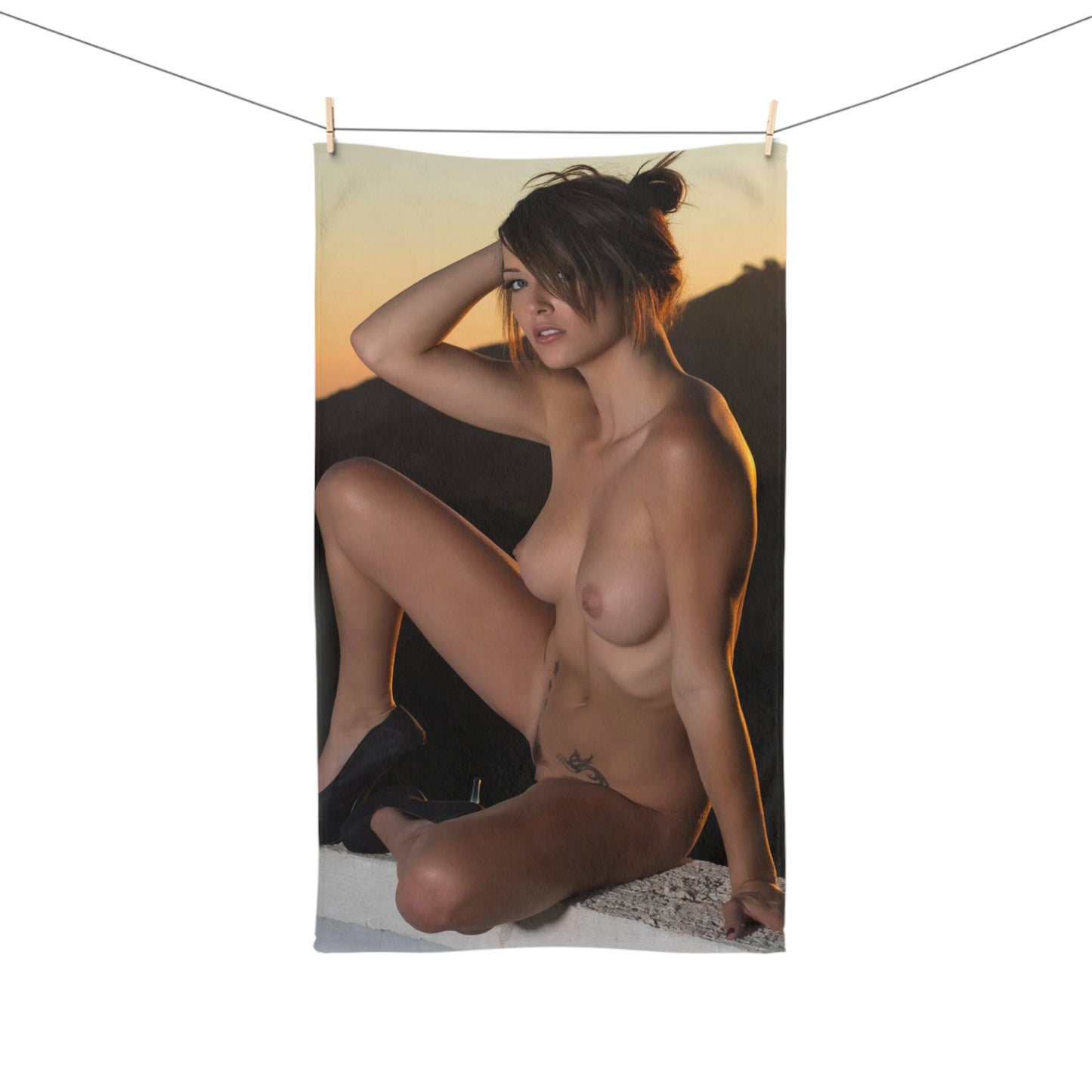 Hand Towel Malena Morgan Nude