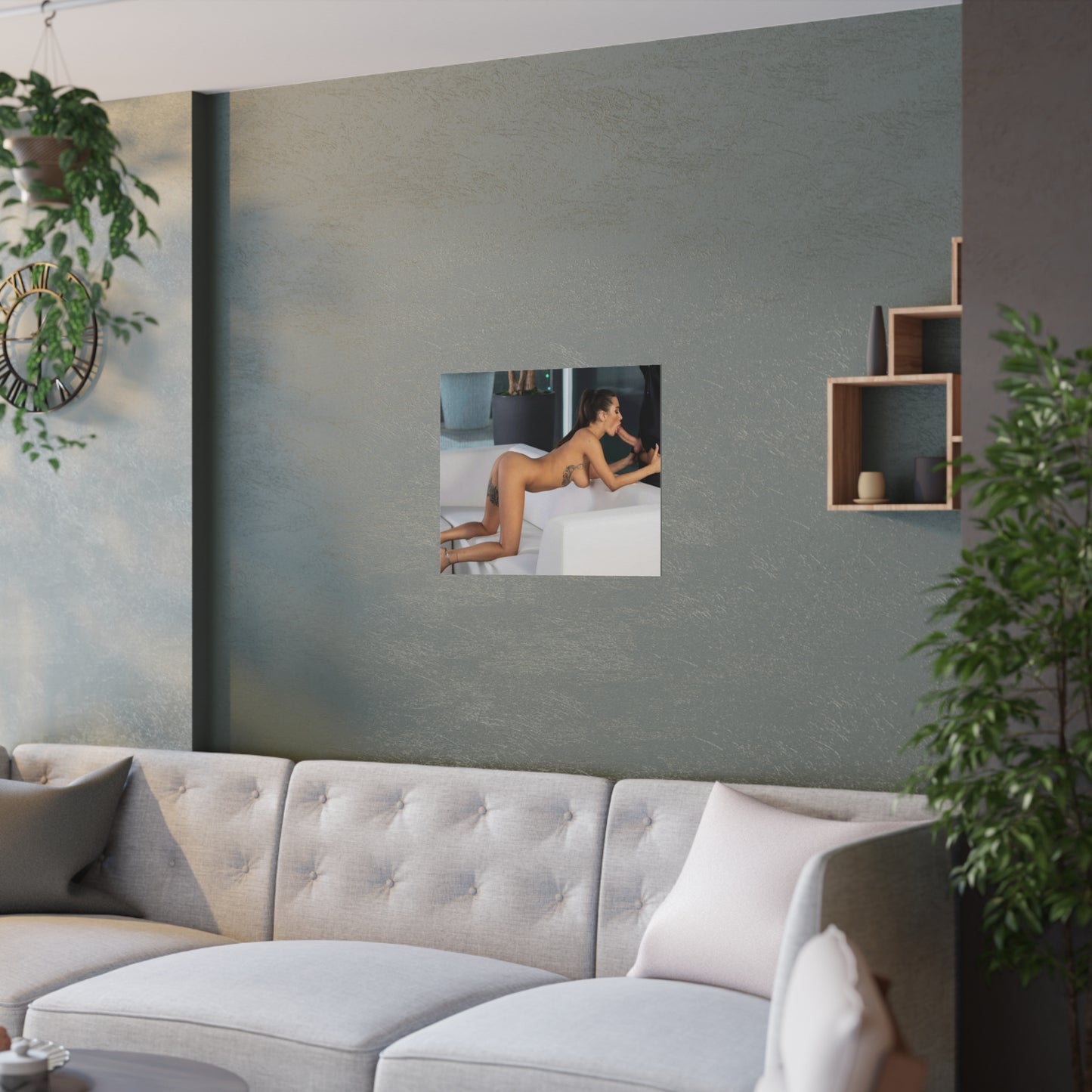 Satin Posters (210gsm) Natural Tits Liya Silver