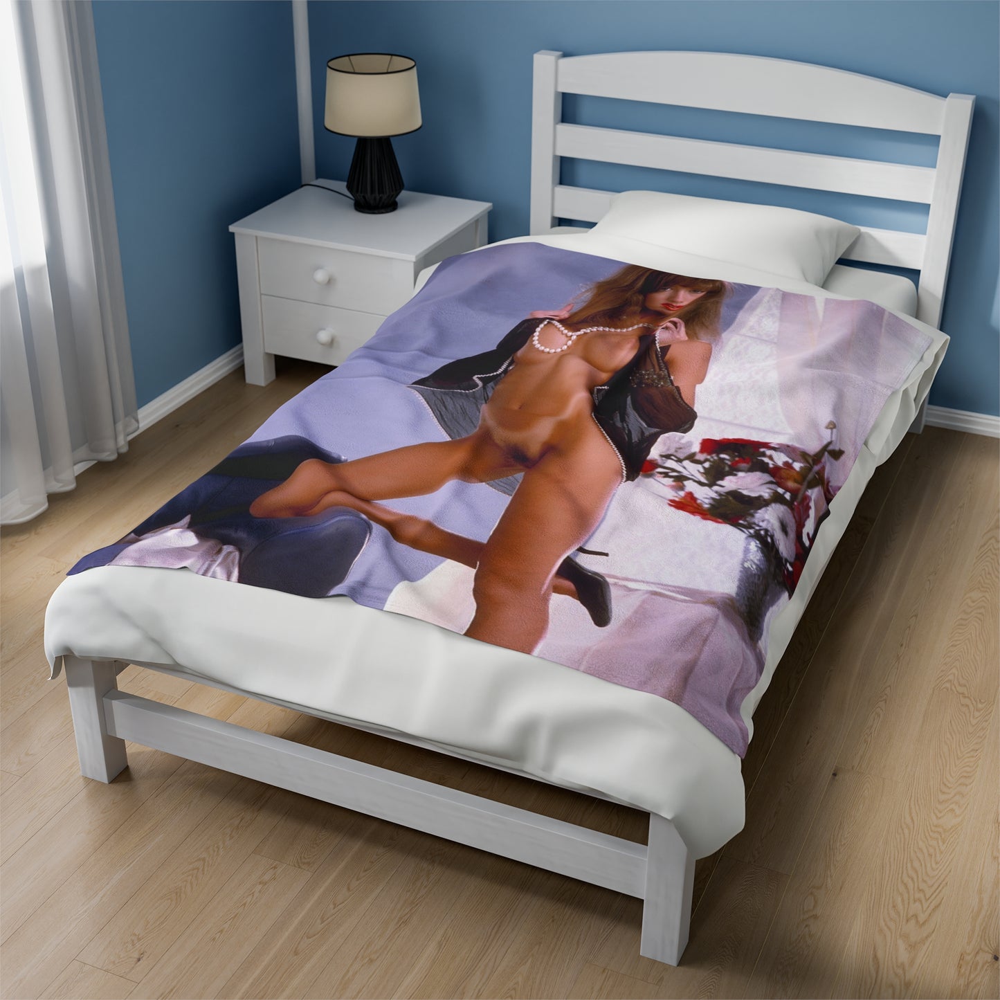 Velveteen Plush Blanket Pornstar Racquel Darrian Nude