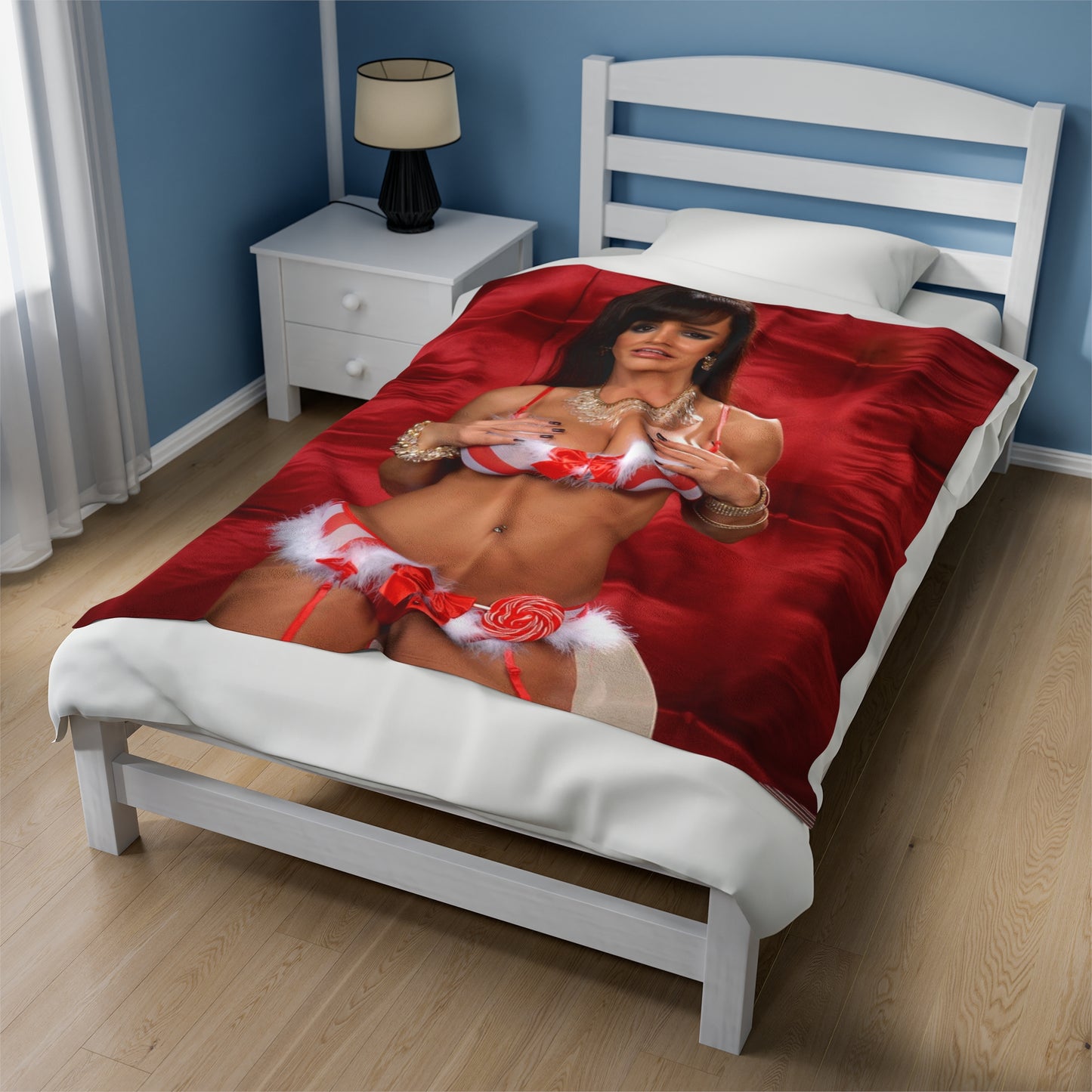 Velveteen Plush Blanket Lisa Ann Lingerie